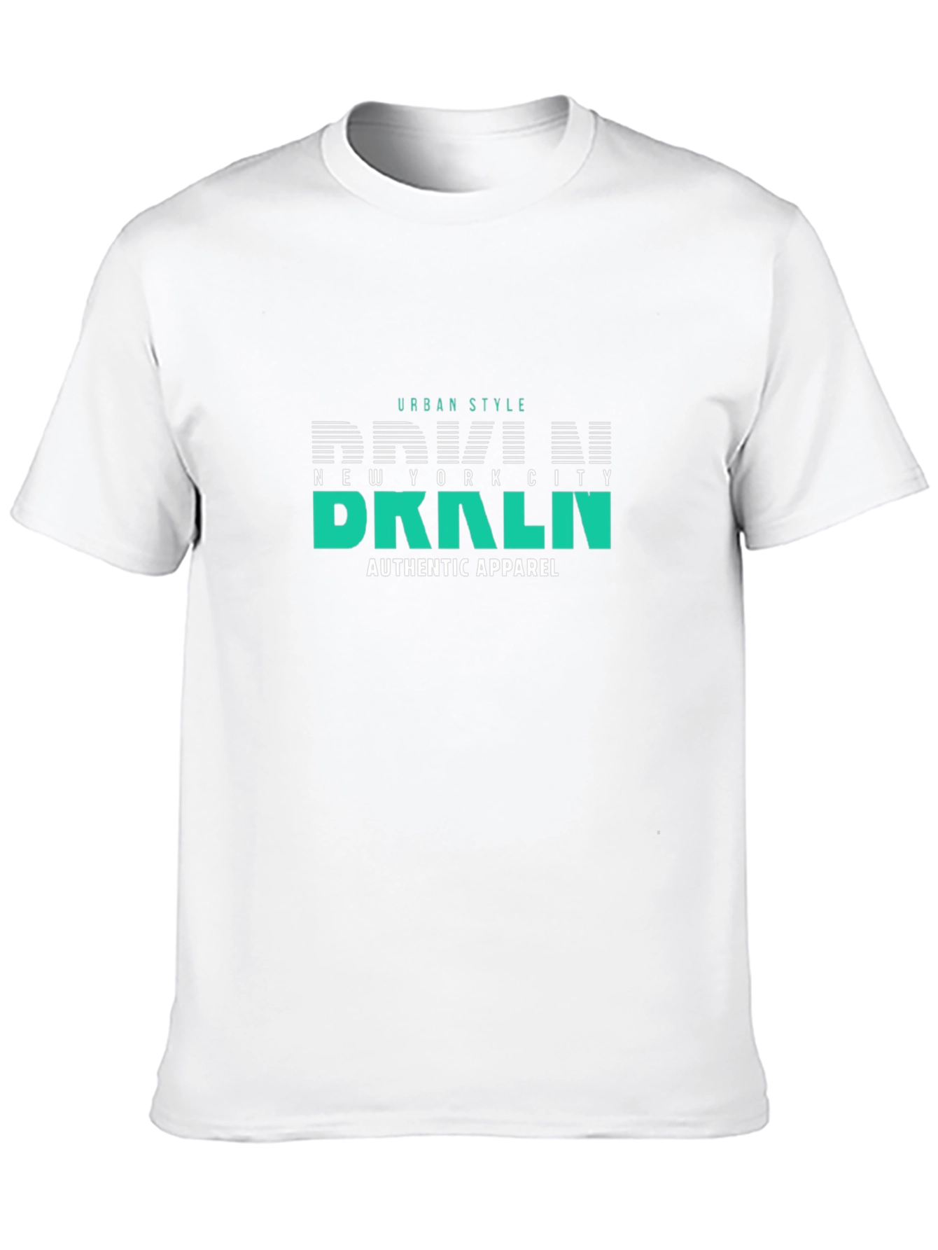 Urban Style BRKLN Graphic T-Shirt - Black