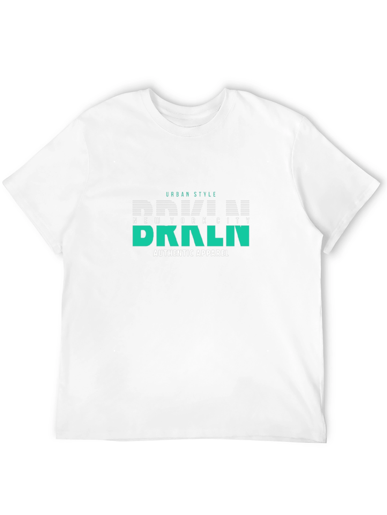 Urban Style BRKLN Graphic T-Shirt - Black