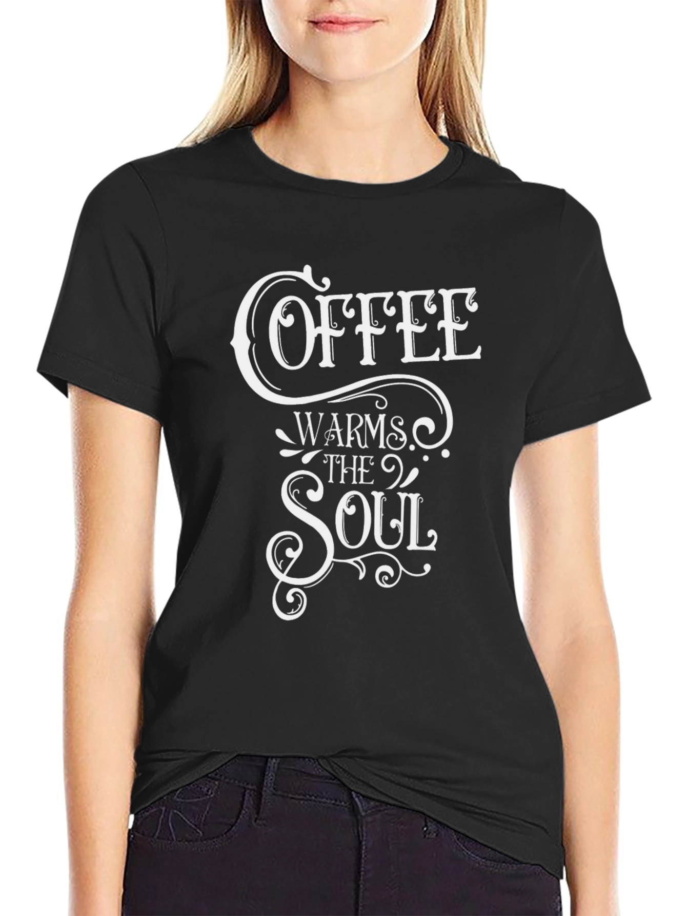 Coffee Warms The Soul Graphic T-Shirt