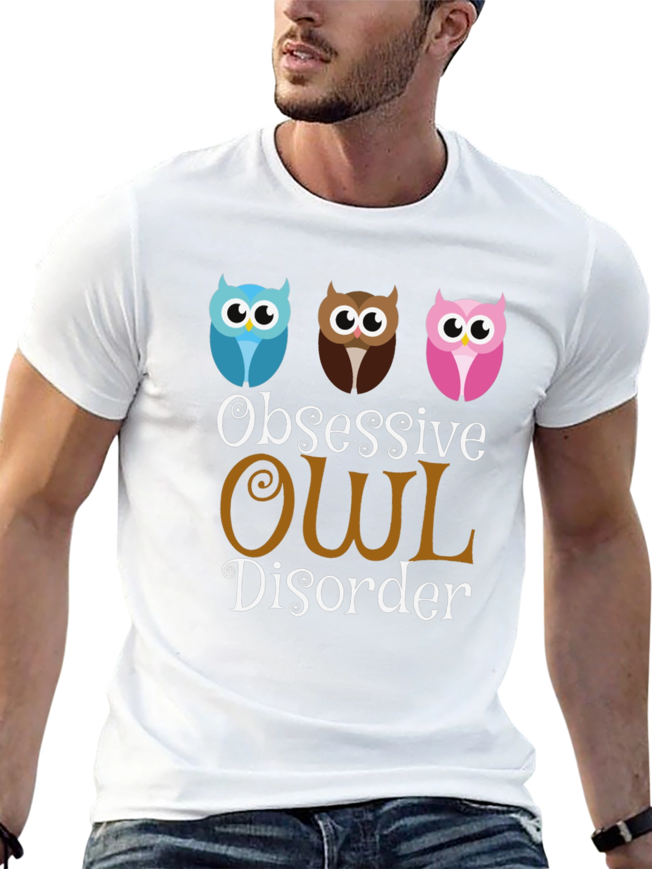 Obsessive Owl Disorder T-Shirt Funny Graphic Tee