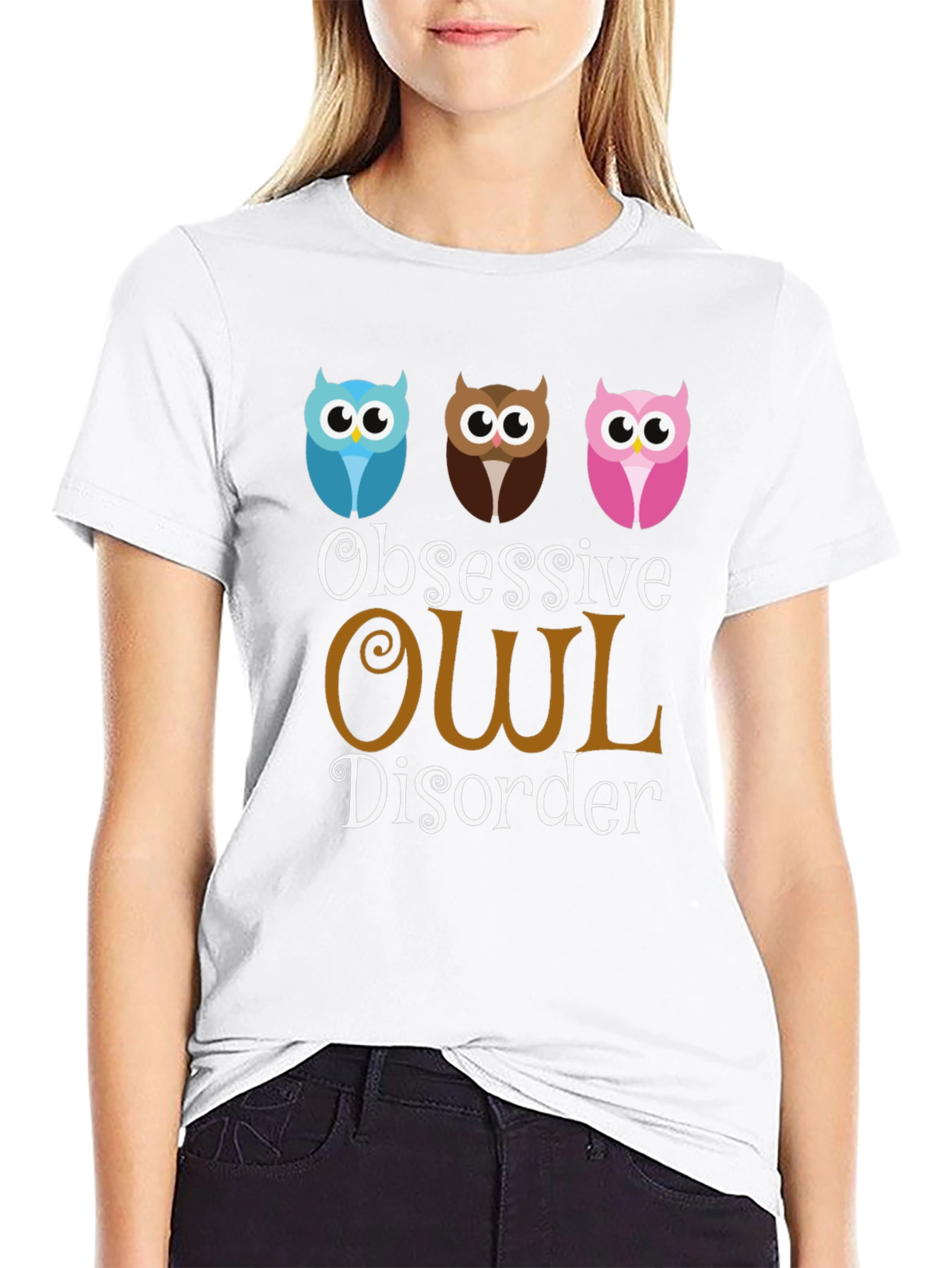 Obsessive Owl Disorder T-Shirt Funny Graphic Tee