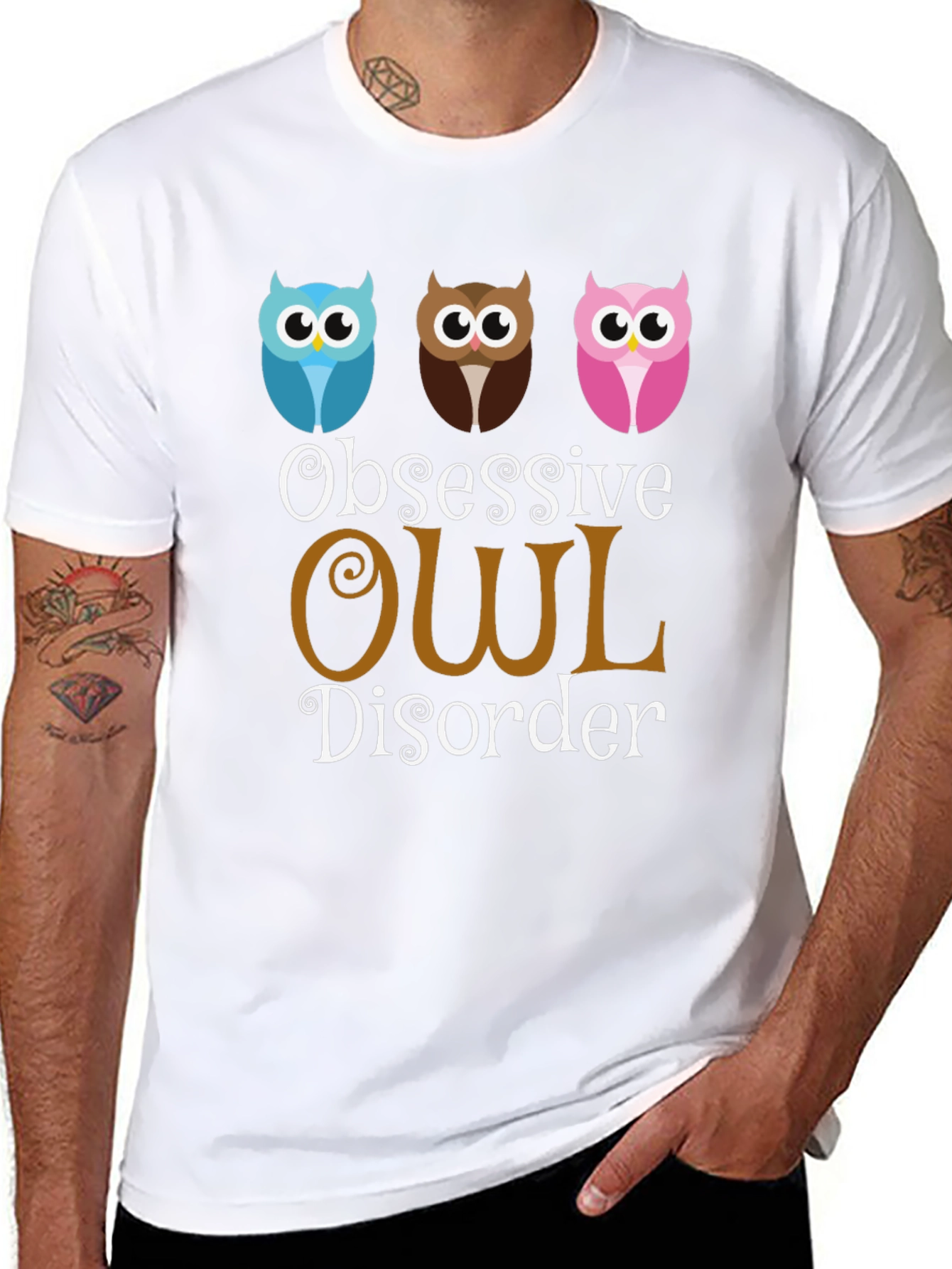 Obsessive Owl Disorder T-Shirt Funny Graphic Tee