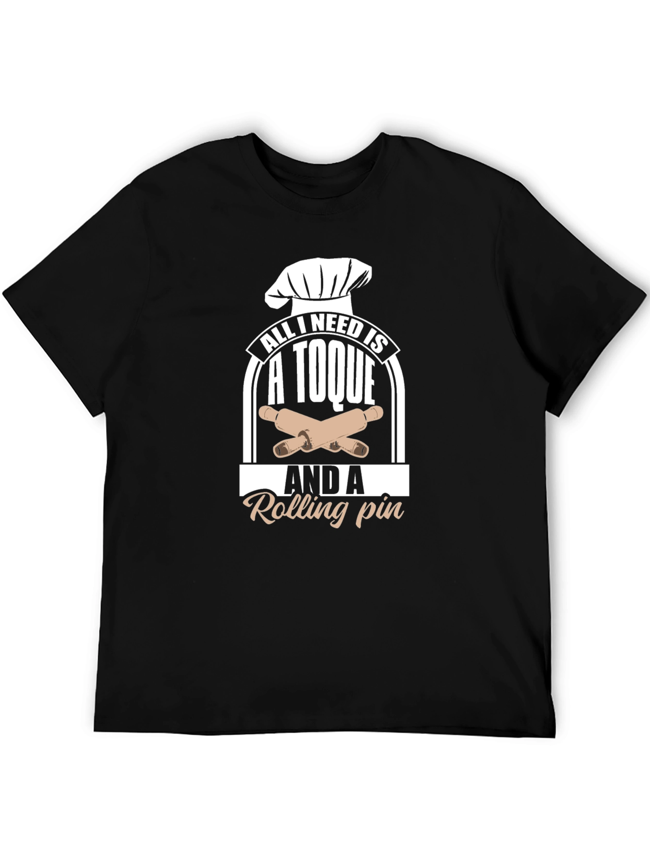 Chefs Toque & Rolling Pin Graphic T-Shirt