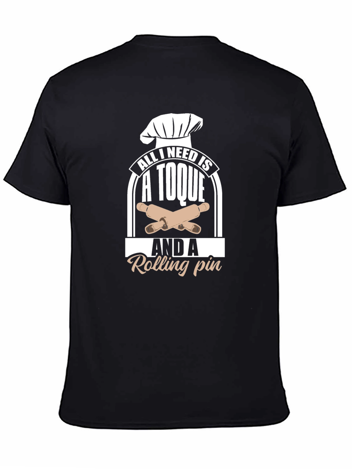 Chefs Toque & Rolling Pin Graphic T-Shirt
