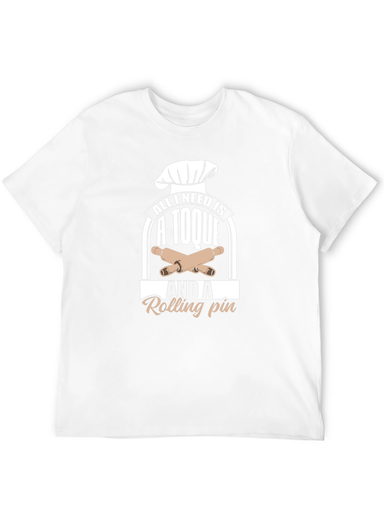 Chefs Toque & Rolling Pin Graphic T-Shirt