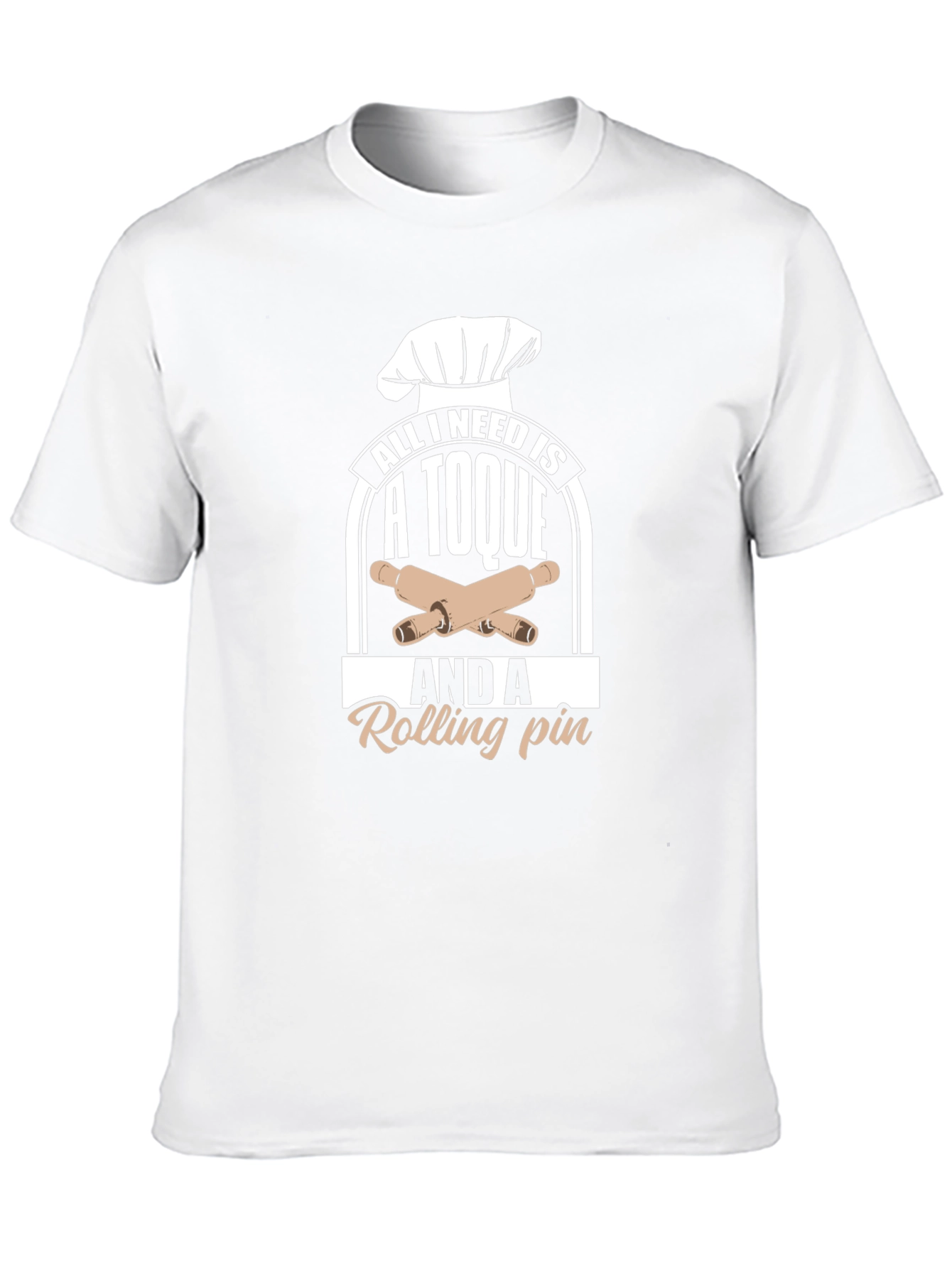 Chefs Toque & Rolling Pin Graphic T-Shirt