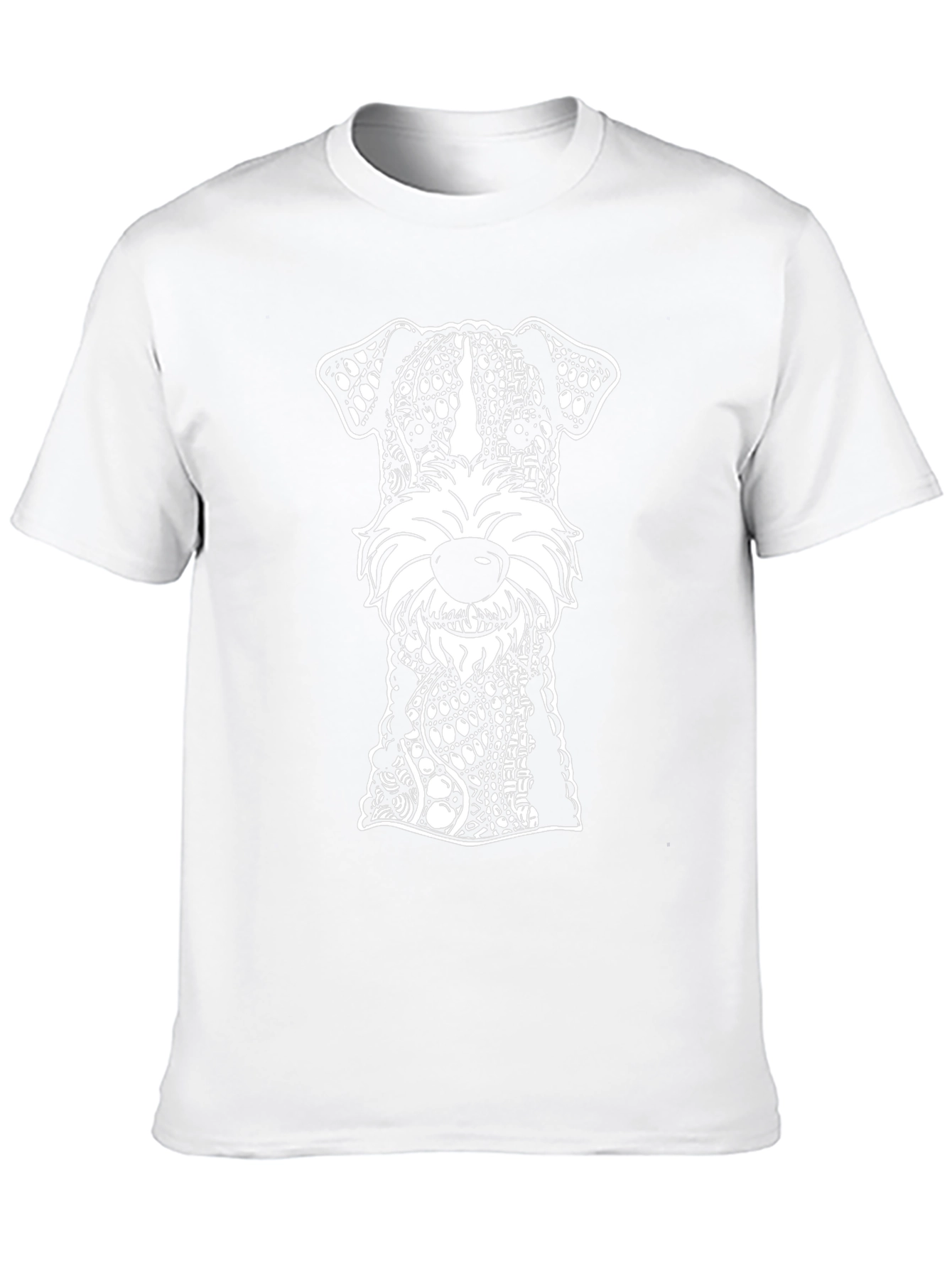 Dog Lover T-Shirt: Abstract Terrier Print