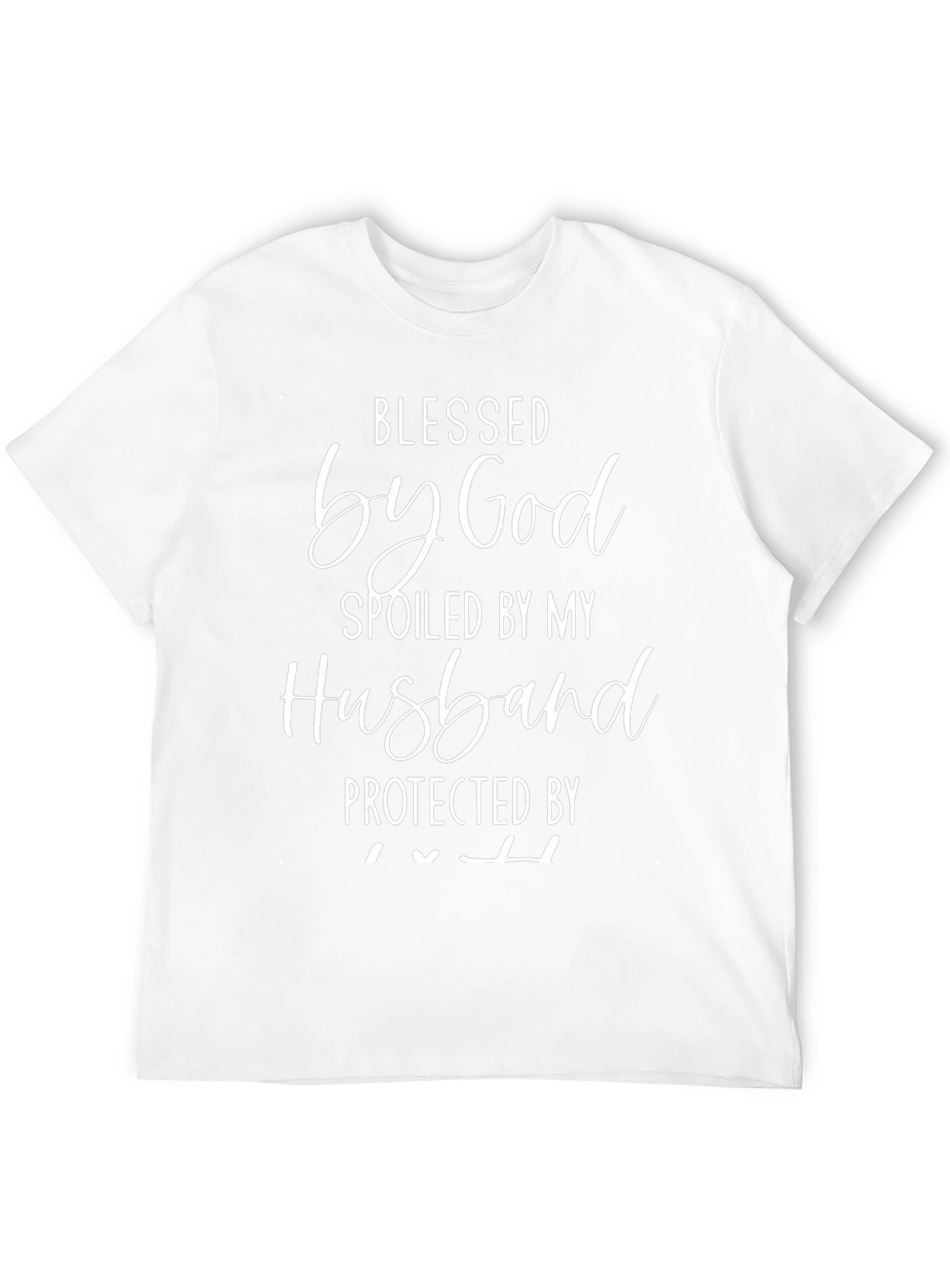 Blessed Wife Graphic Tee - Husband Spoiled Protected