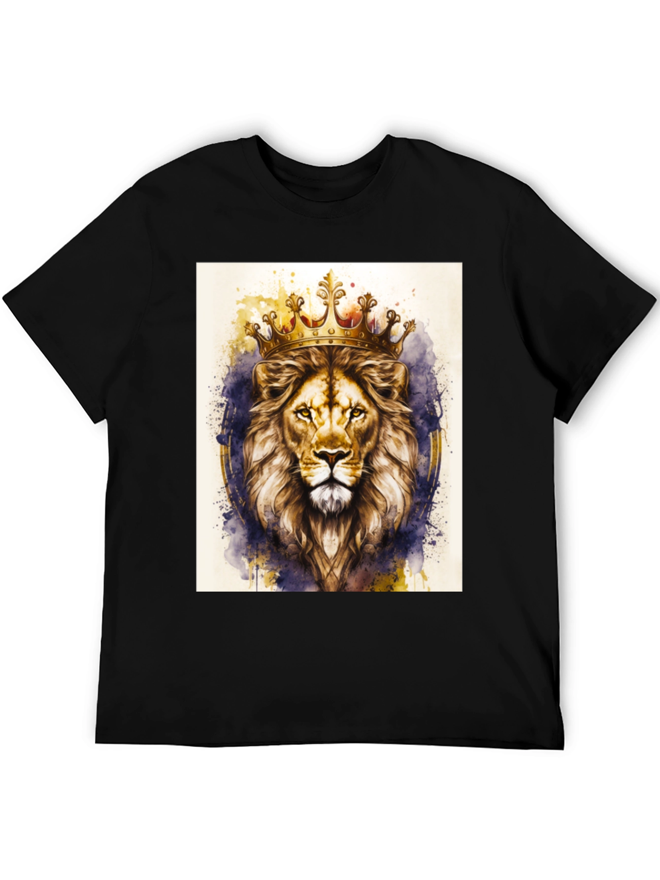 Lion King Graphic Tee - Black Cotton T-Shirt