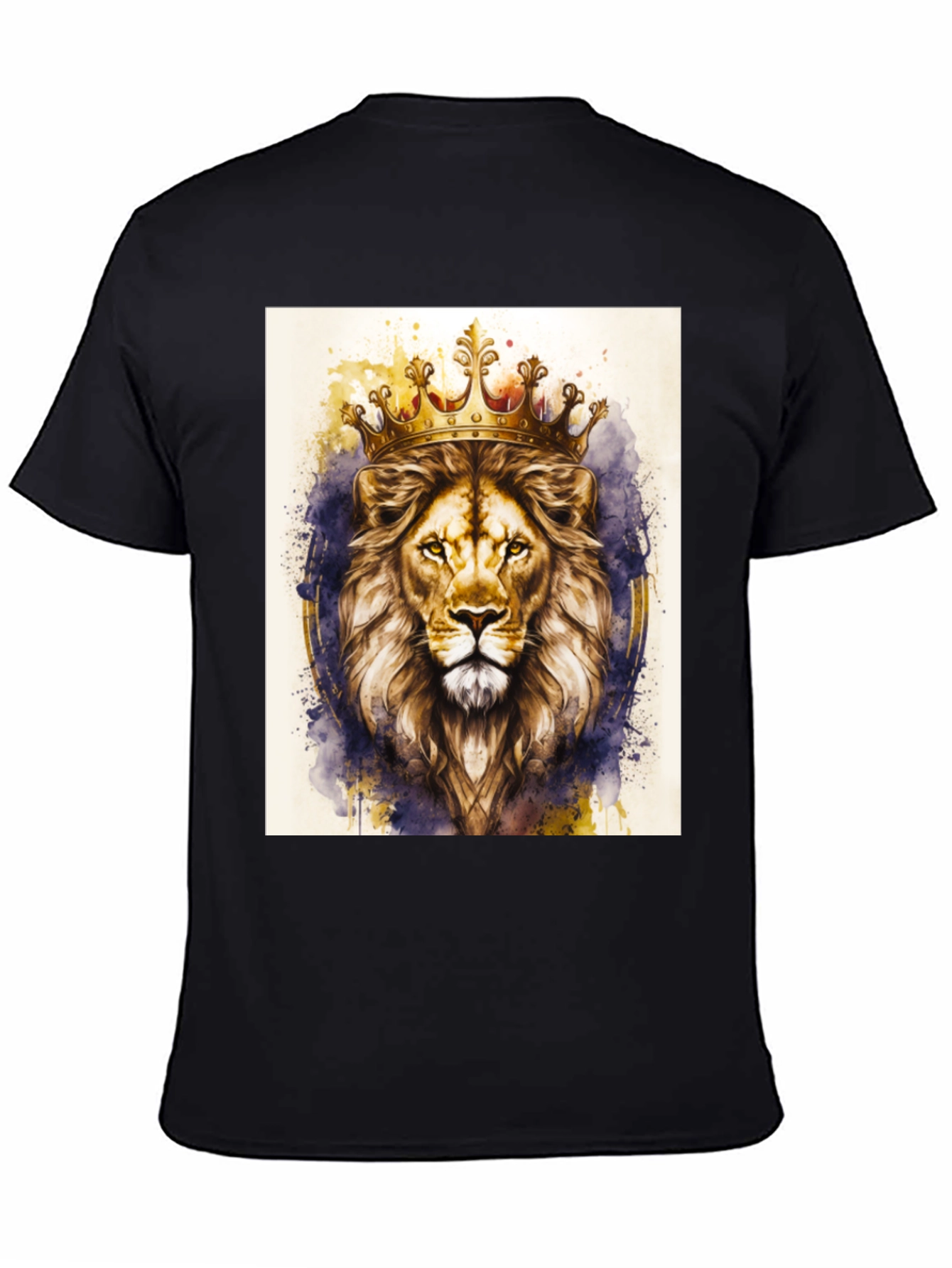 Lion King Graphic Tee - Black Cotton T-Shirt