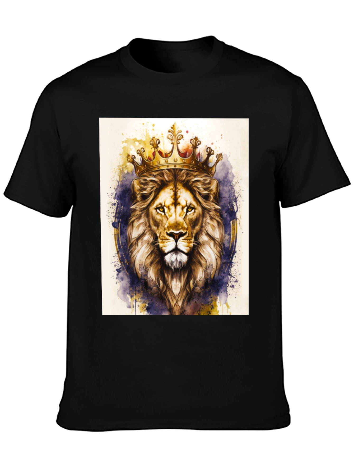 Lion King Graphic Tee - Black Cotton T-Shirt
