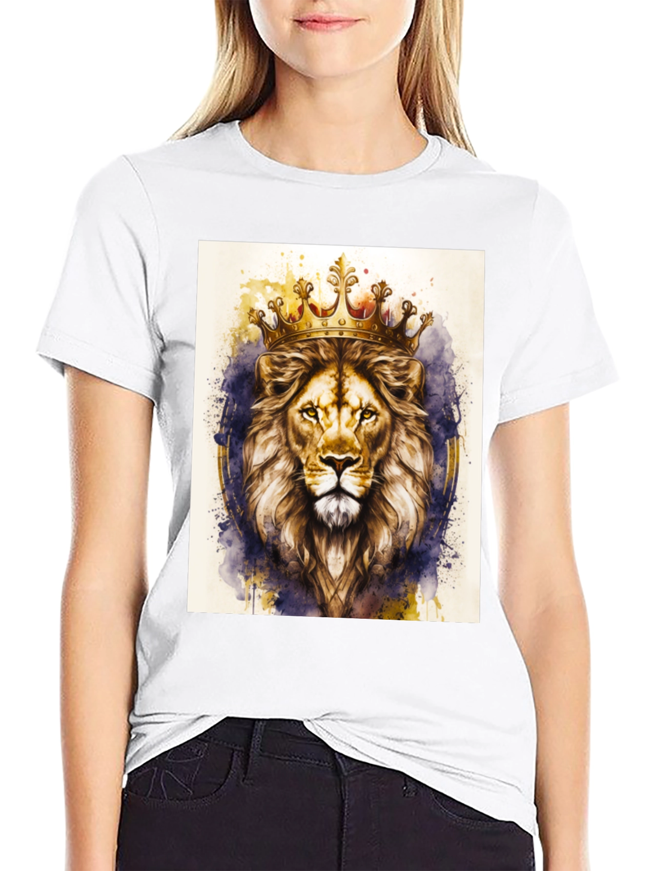 Lion King Graphic Tee - Black Cotton T-Shirt