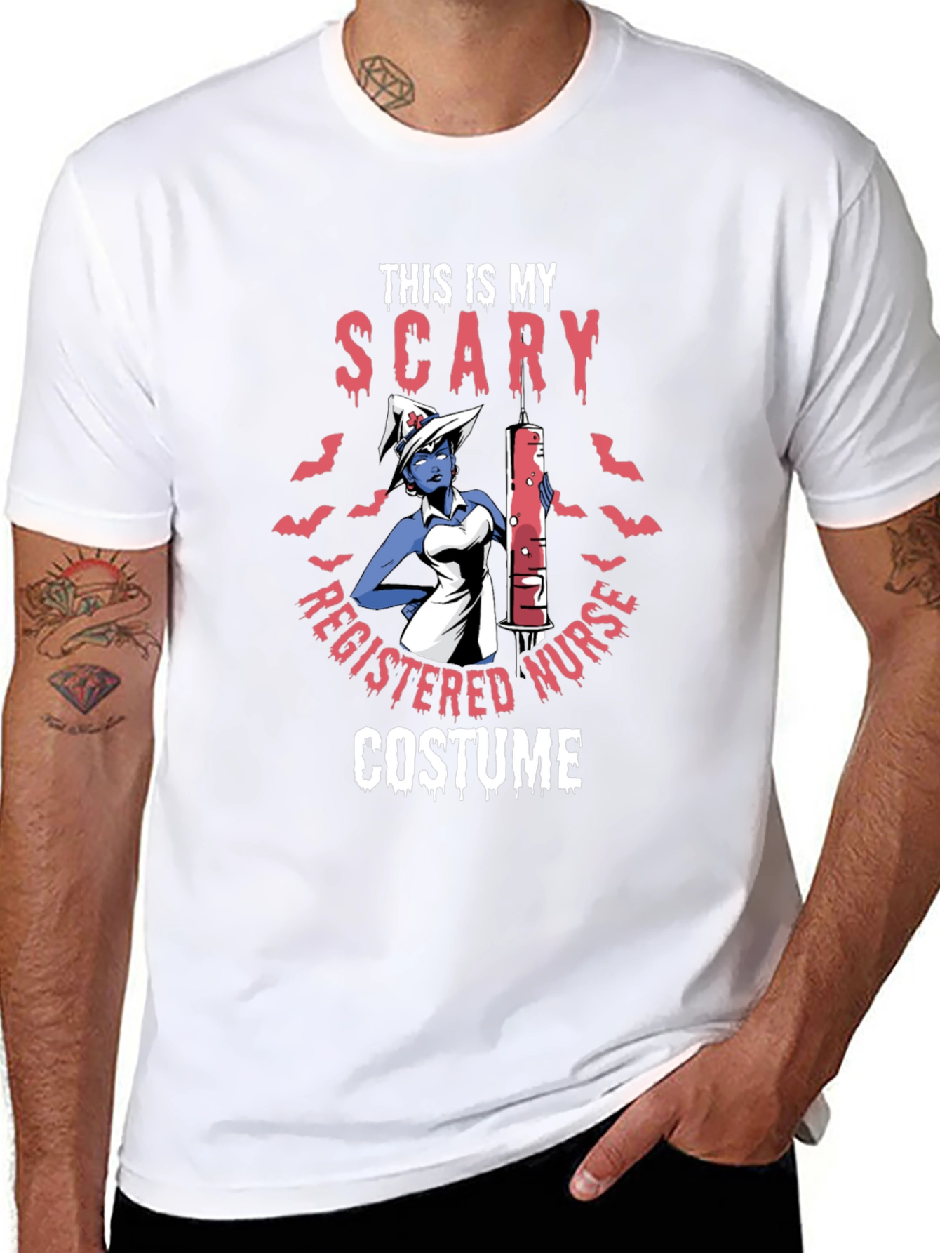 Scary Nurse Halloween Costume T-Shirt