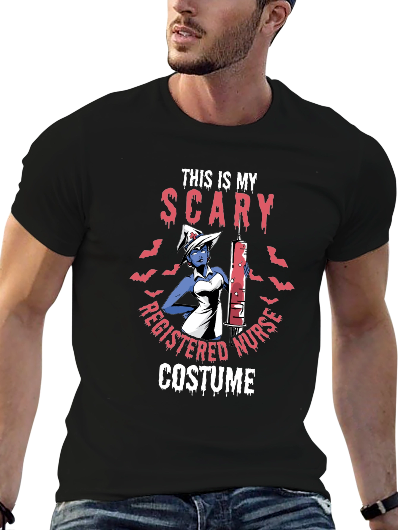 Scary Nurse Halloween Costume T-Shirt