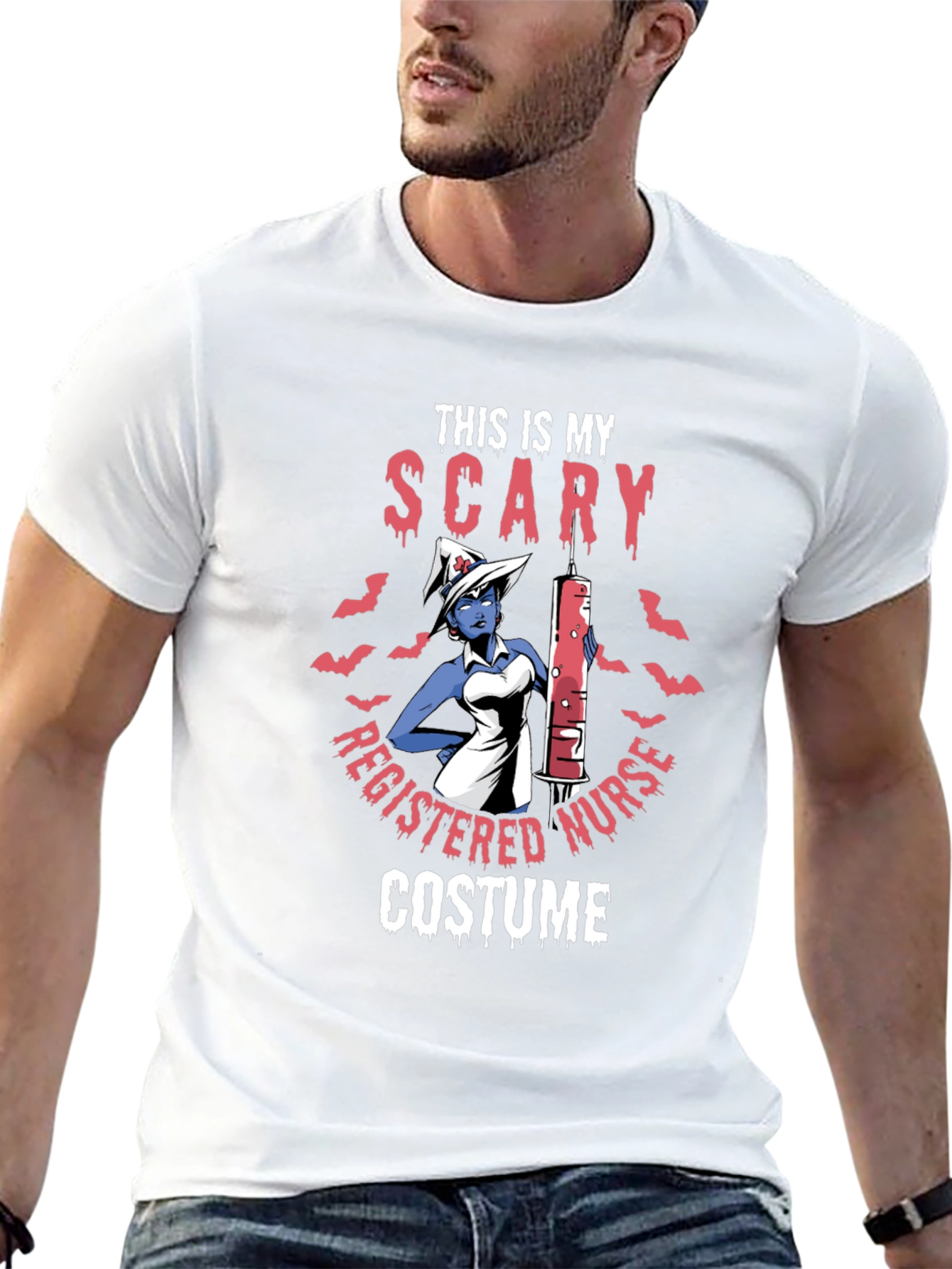 Scary Nurse Halloween Costume T-Shirt