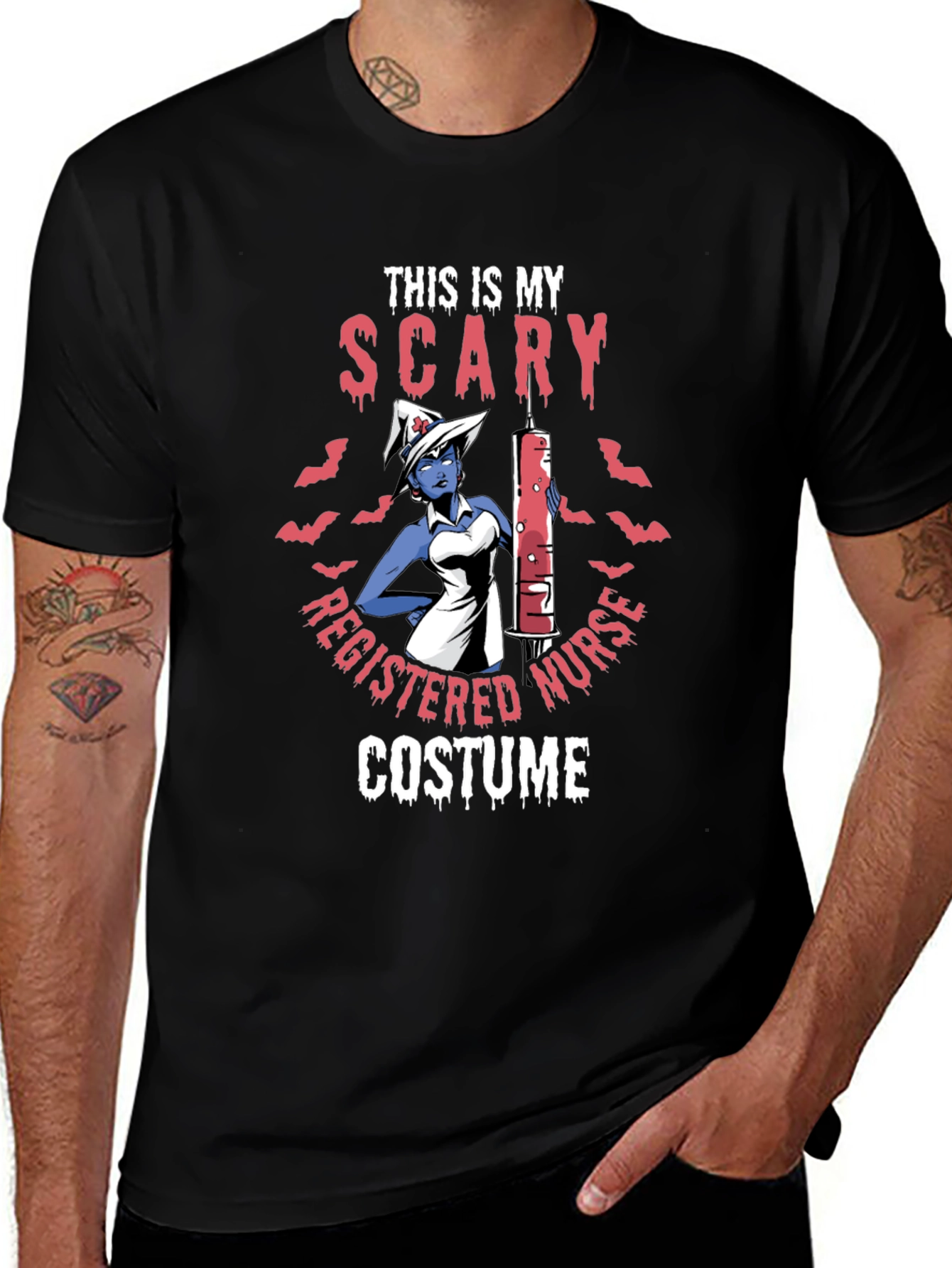 Scary Nurse Halloween Costume T-Shirt