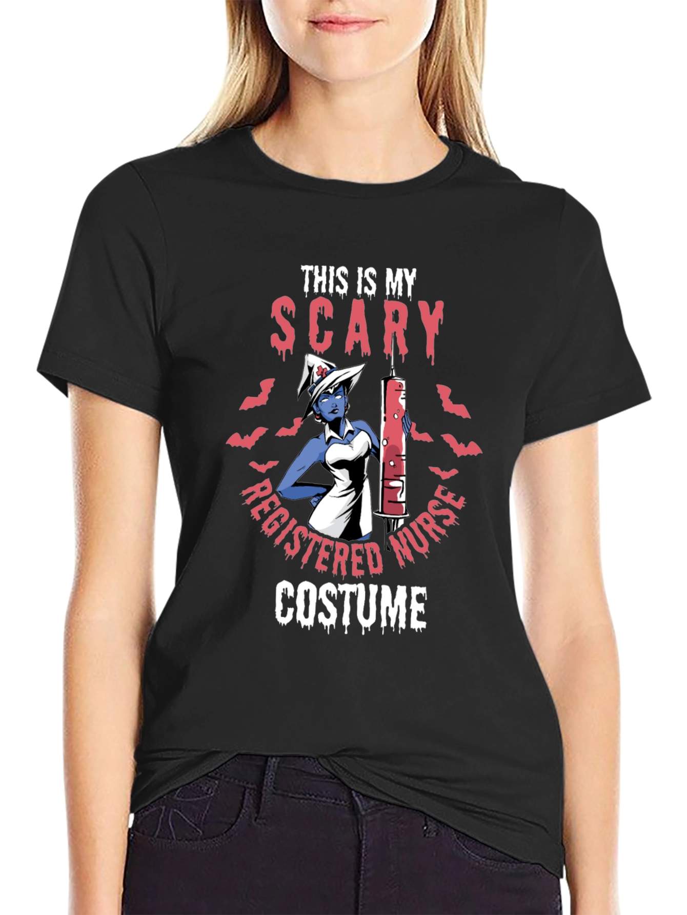 Scary Nurse Halloween Costume T-Shirt
