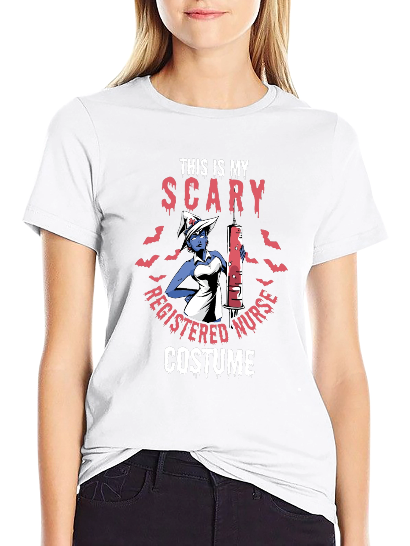 Scary Nurse Halloween Costume T-Shirt