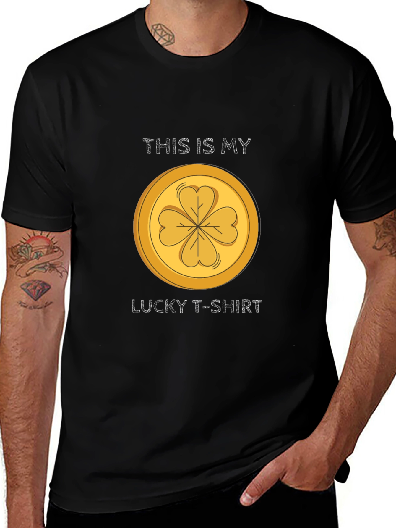 Lucky T-Shirt: St. Patricks Day Clover