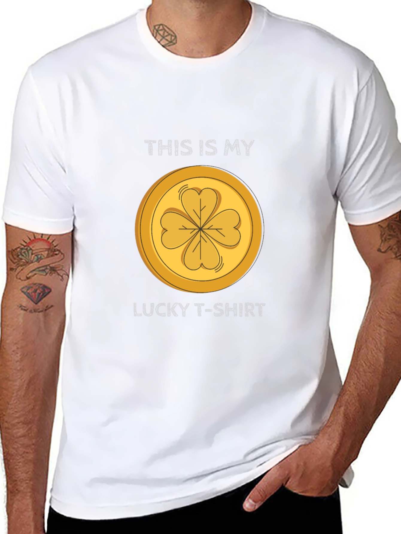 Lucky T-Shirt: St. Patricks Day Clover