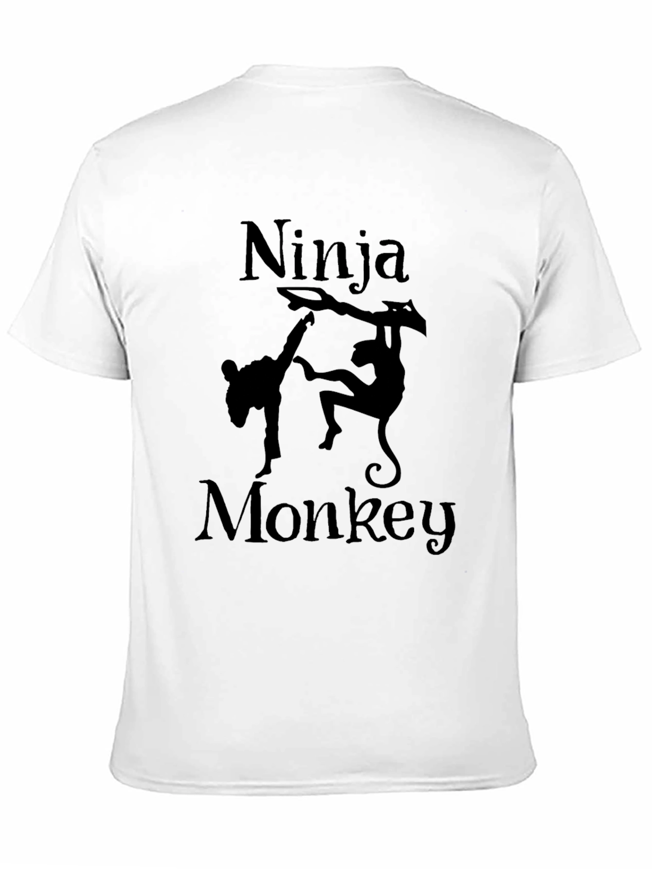 Ninja Monkey Graphic T-Shirt - Mens Black Tee
