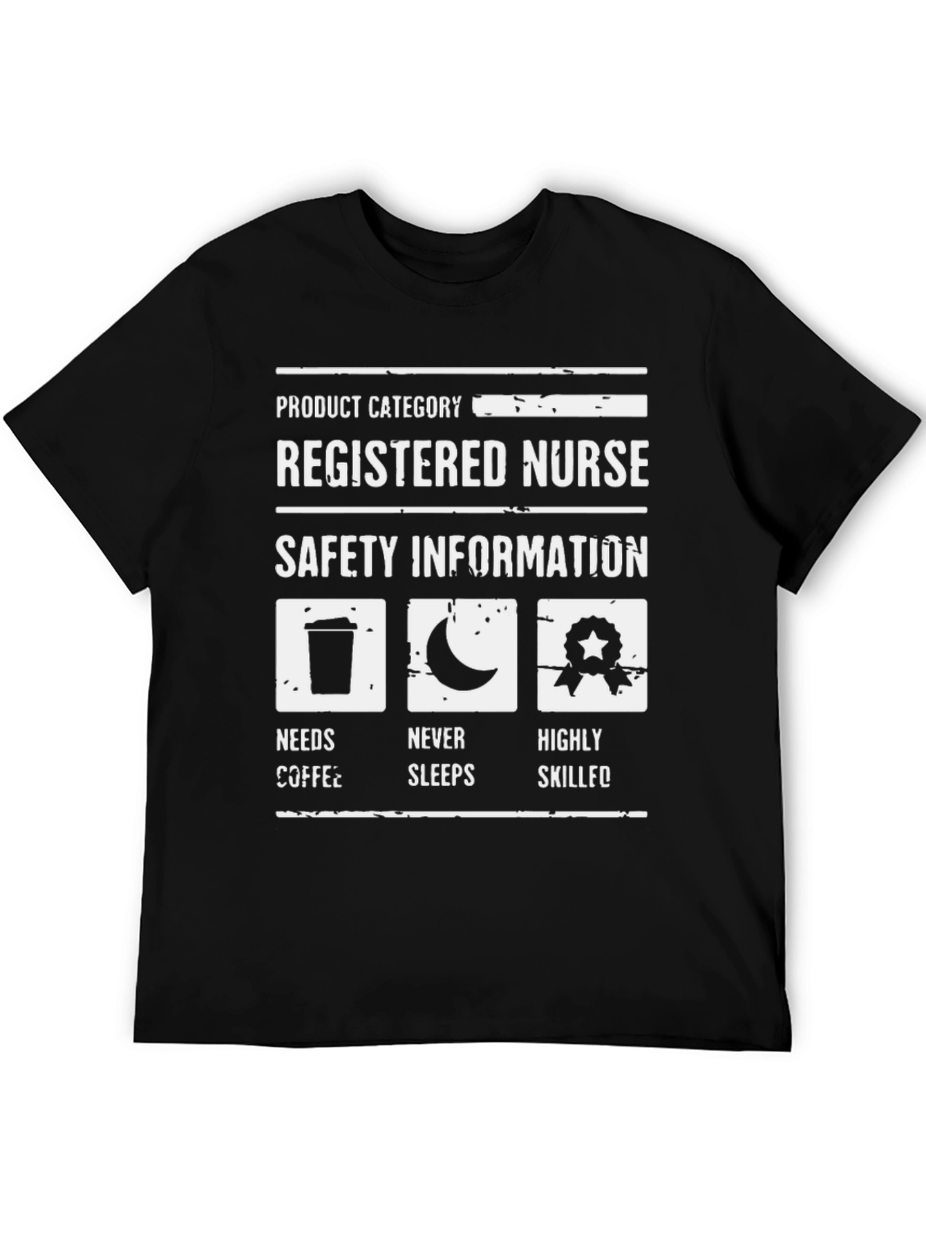 Registered Nurse Humor T-Shirt - Coffee Sleep Skill