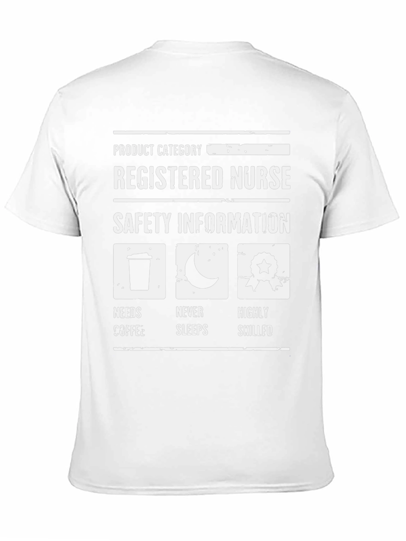 Registered Nurse Humor T-Shirt - Coffee Sleep Skill
