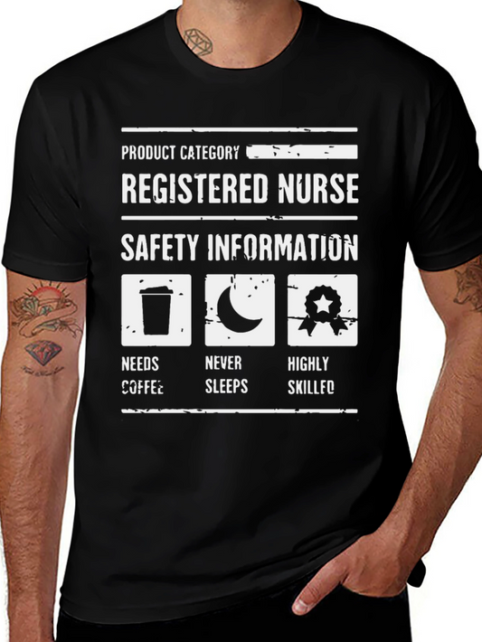 Registered Nurse Humor T-Shirt - Coffee Sleep Skill
