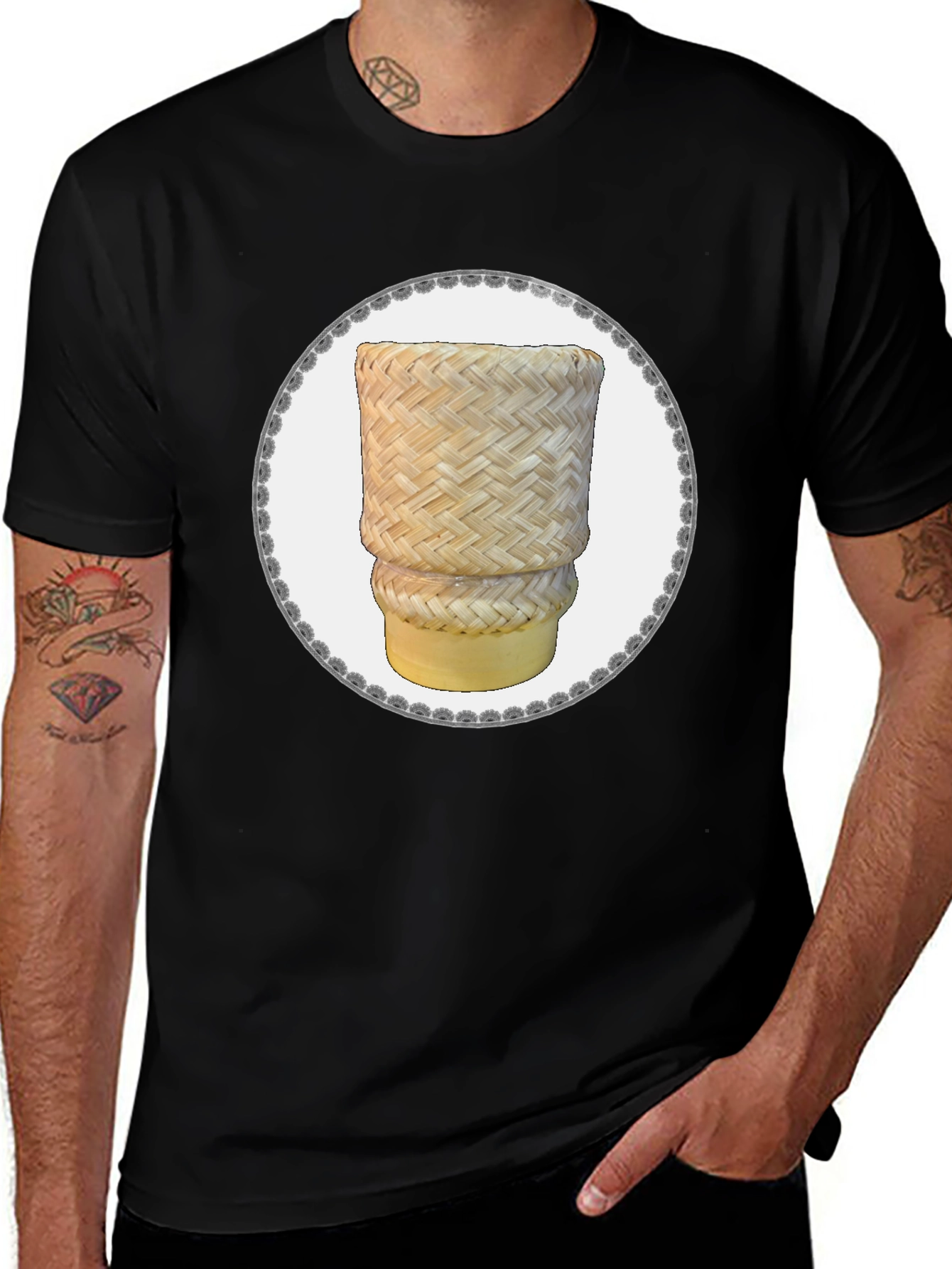 Woven Rice Basket T-Shirt