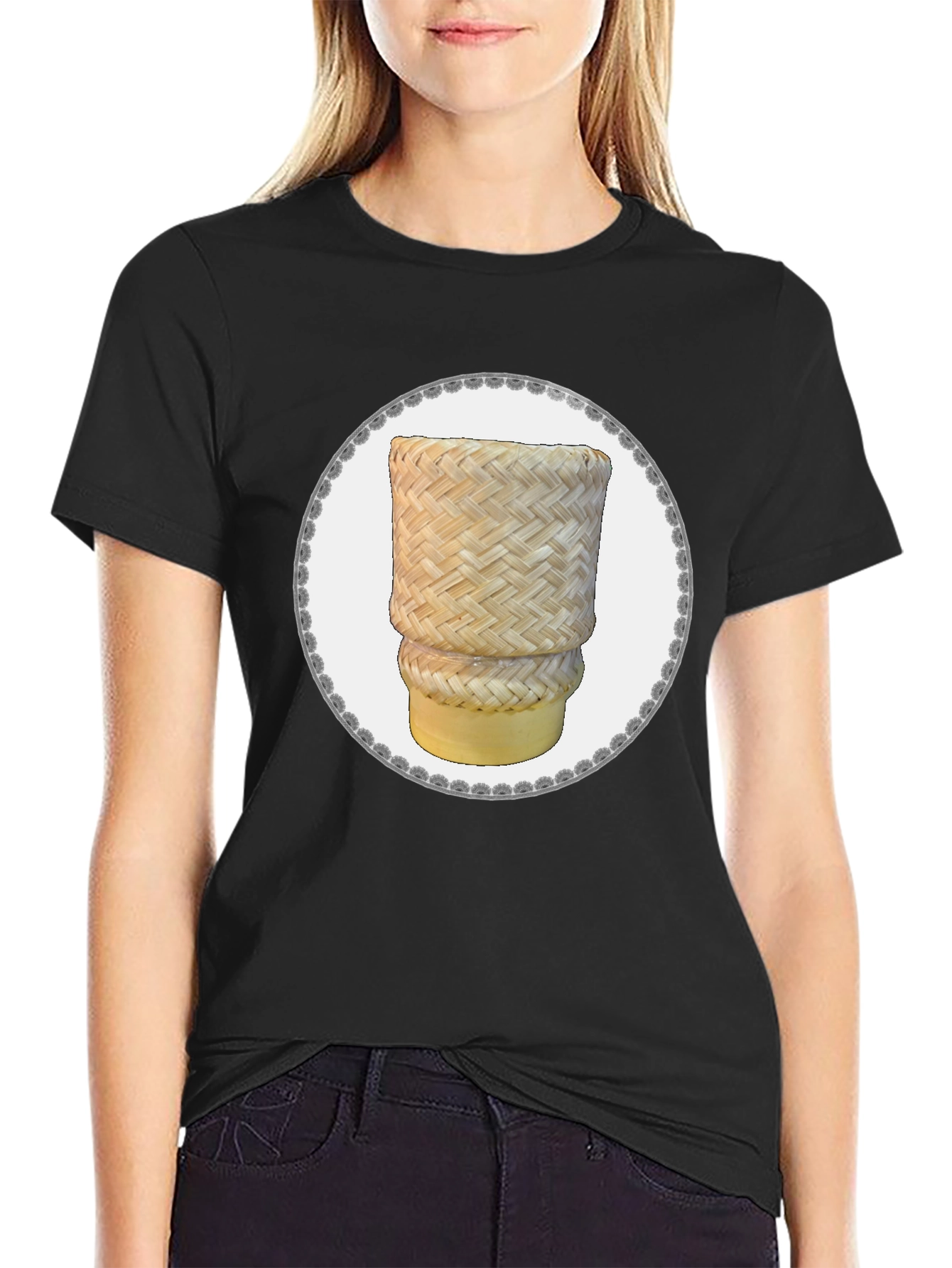 Woven Rice Basket T-Shirt