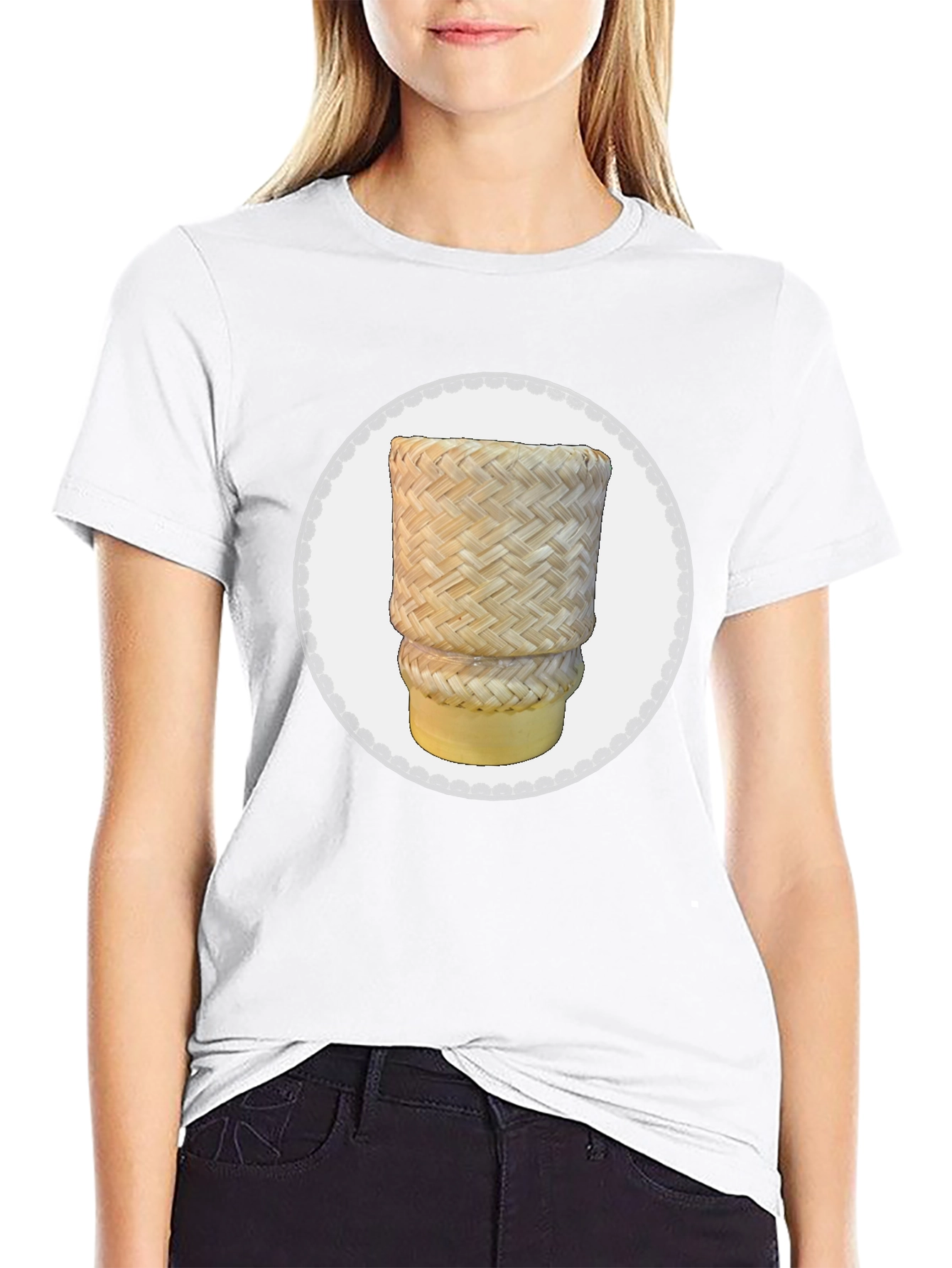 Woven Rice Basket T-Shirt