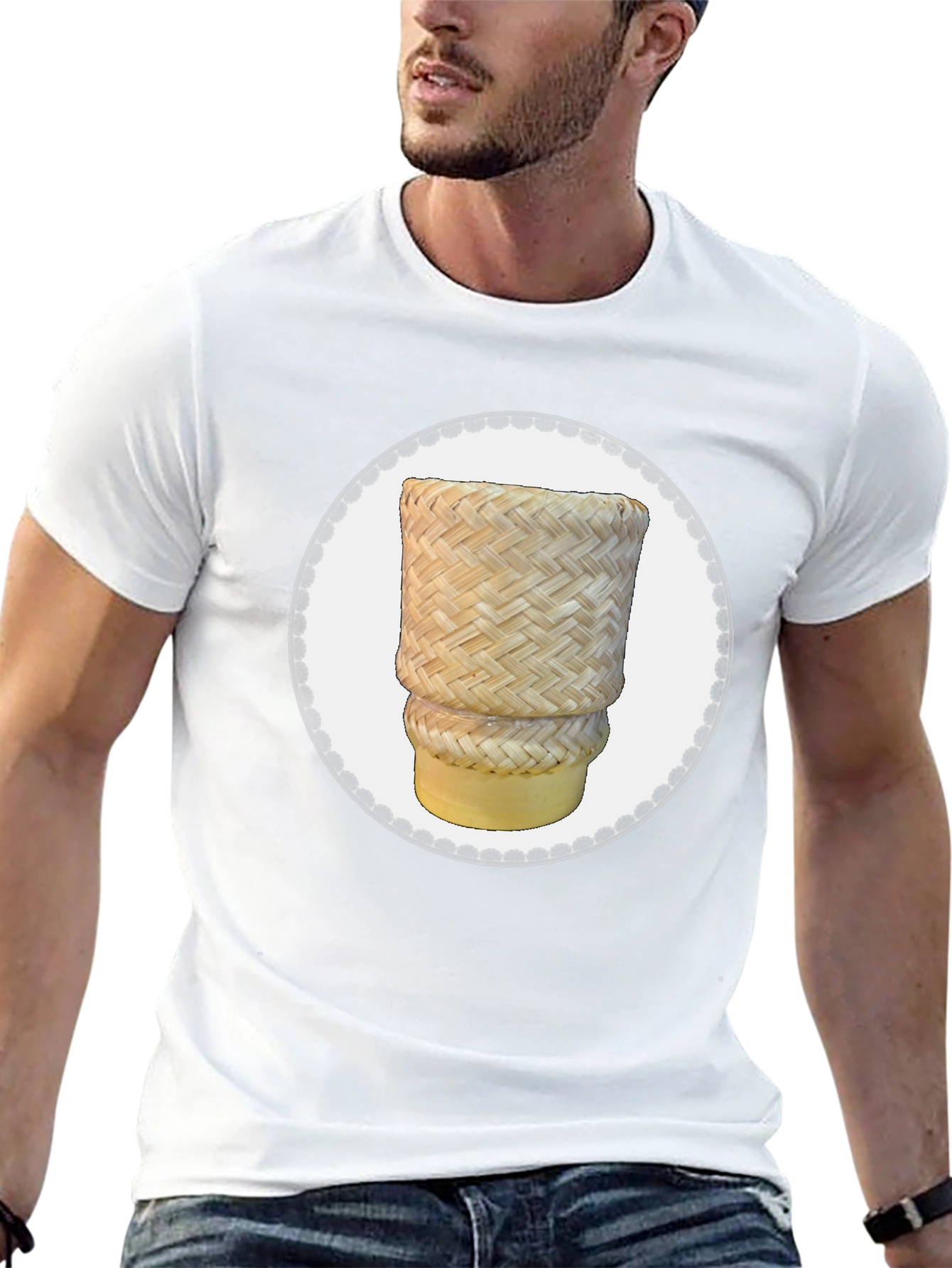 Woven Rice Basket T-Shirt