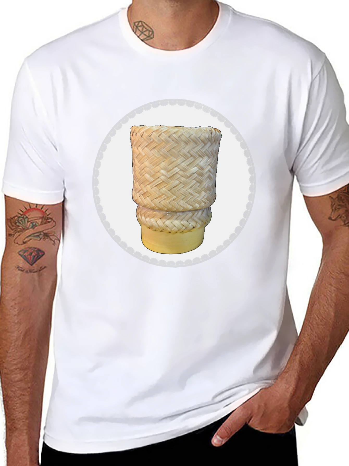 Woven Rice Basket T-Shirt