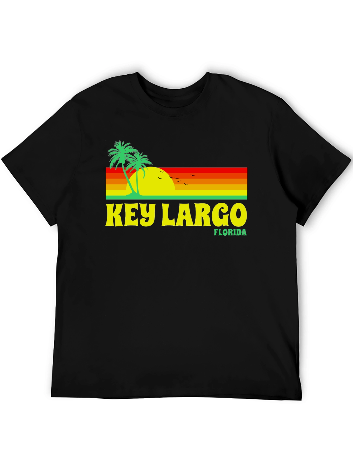 Key Largo Florida Retro Graphic T-Shirt