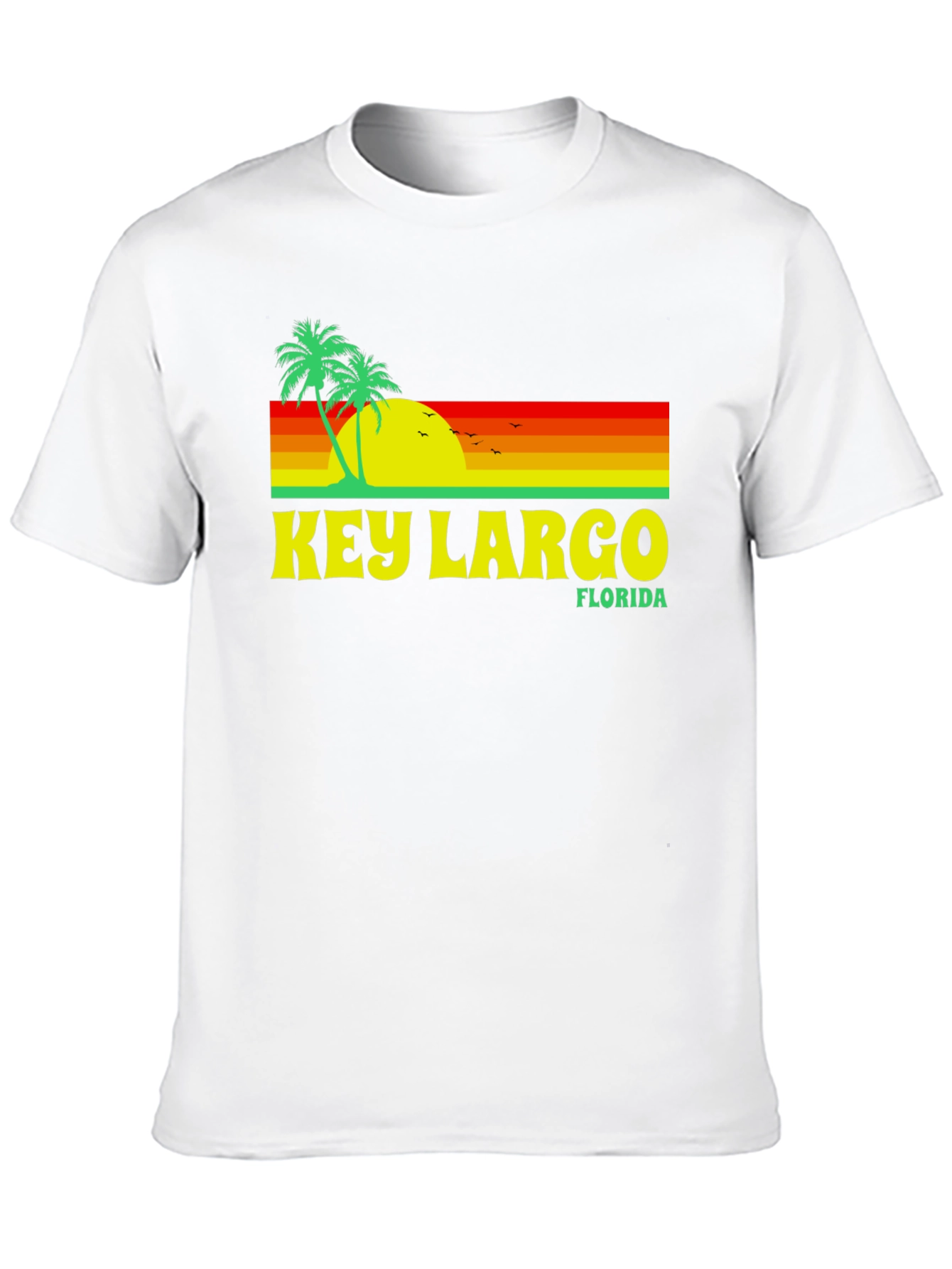 Key Largo Florida Retro Graphic T-Shirt