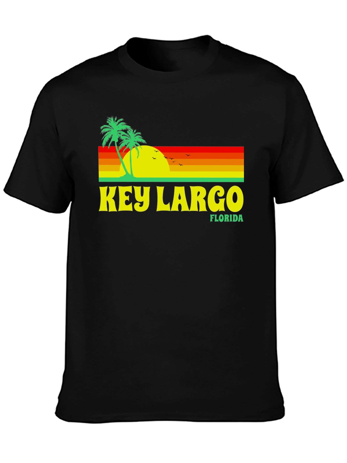 Key Largo Florida Retro Graphic T-Shirt