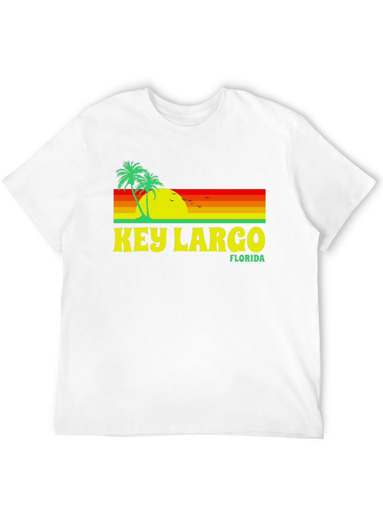 Key Largo Florida Retro Graphic T-Shirt