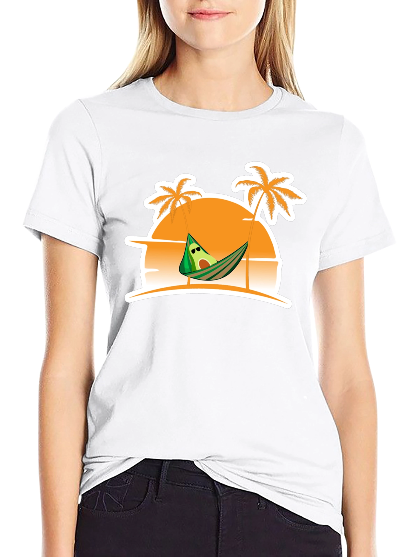 Relaxing Avocado Beach T-Shirt