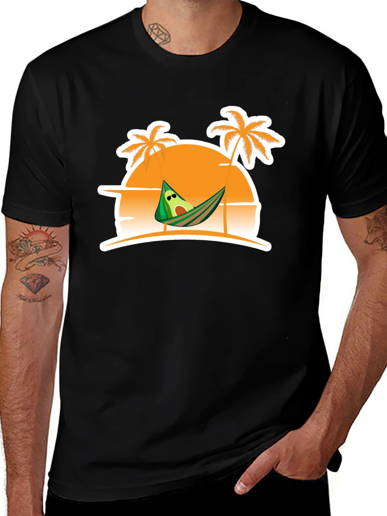 Relaxing Avocado Beach T-Shirt