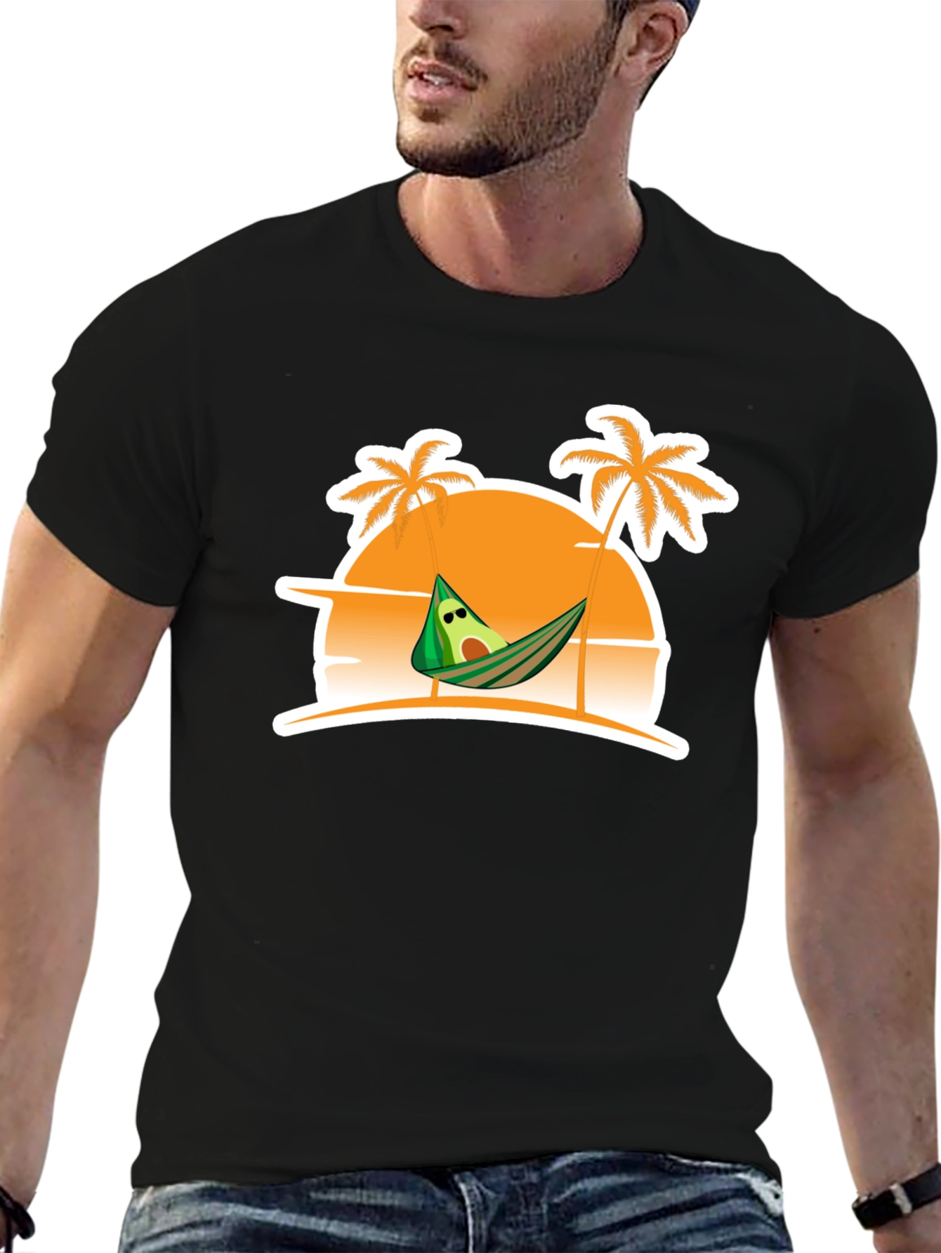 Relaxing Avocado Beach T-Shirt