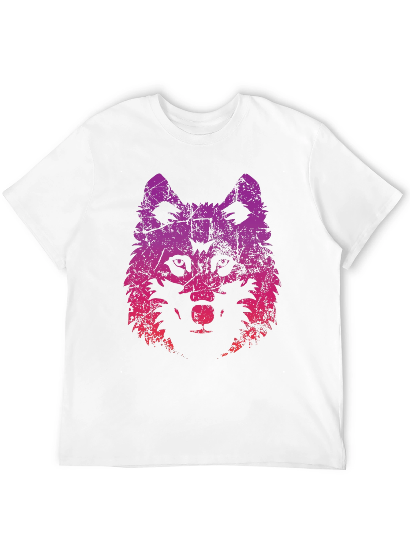 Wolf Graphic Print Tee - Trendy Black T-Shirt