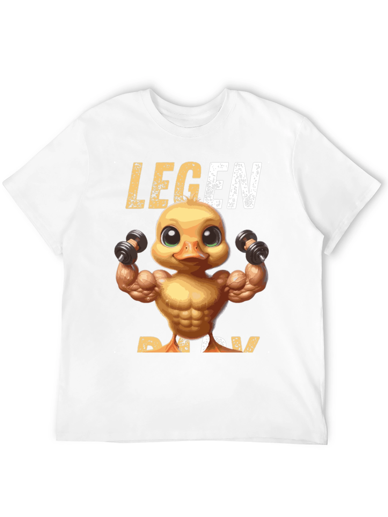 Legend Ducky T-Shirt - Workout Duck Design