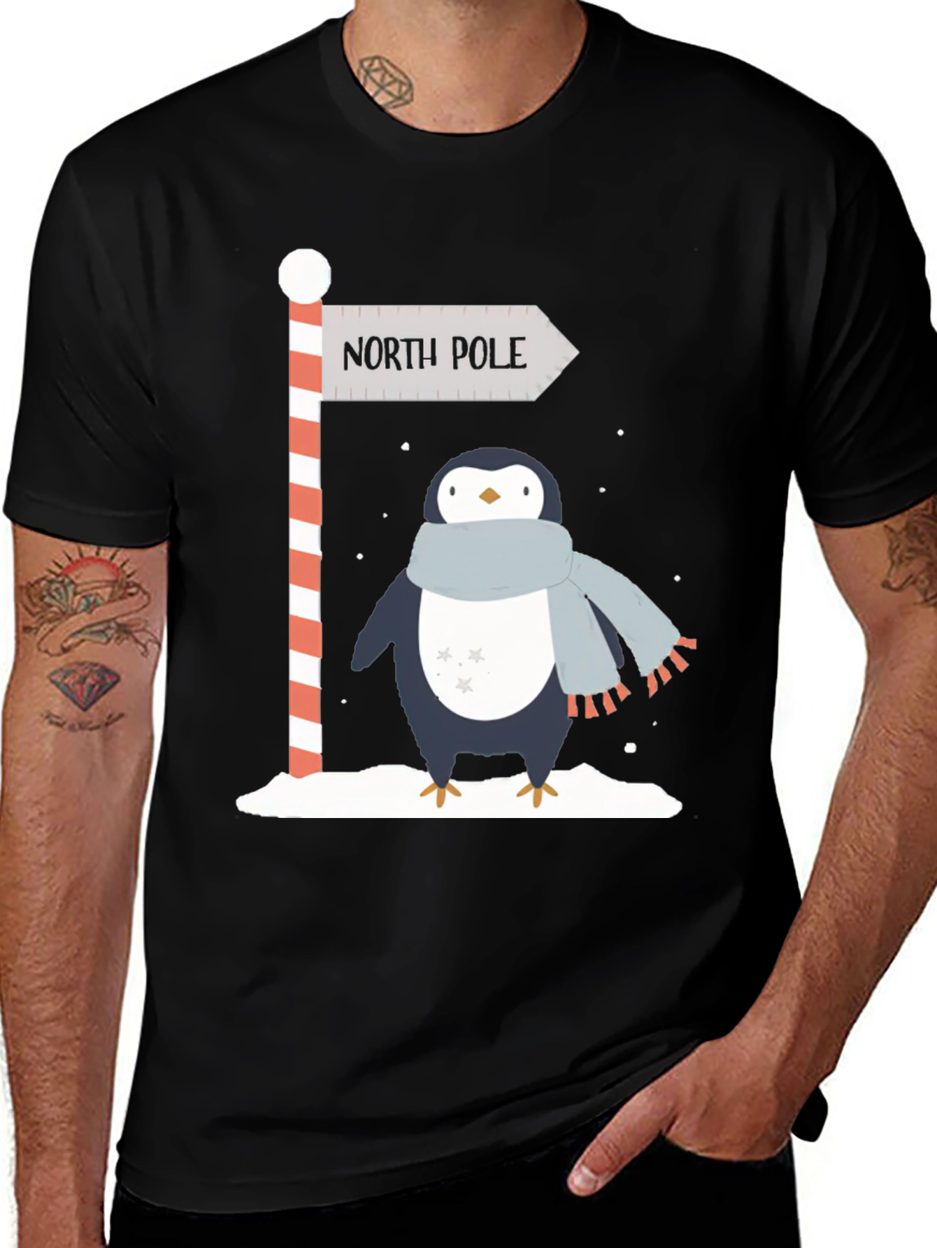 North Pole Penguin Graphic Tee