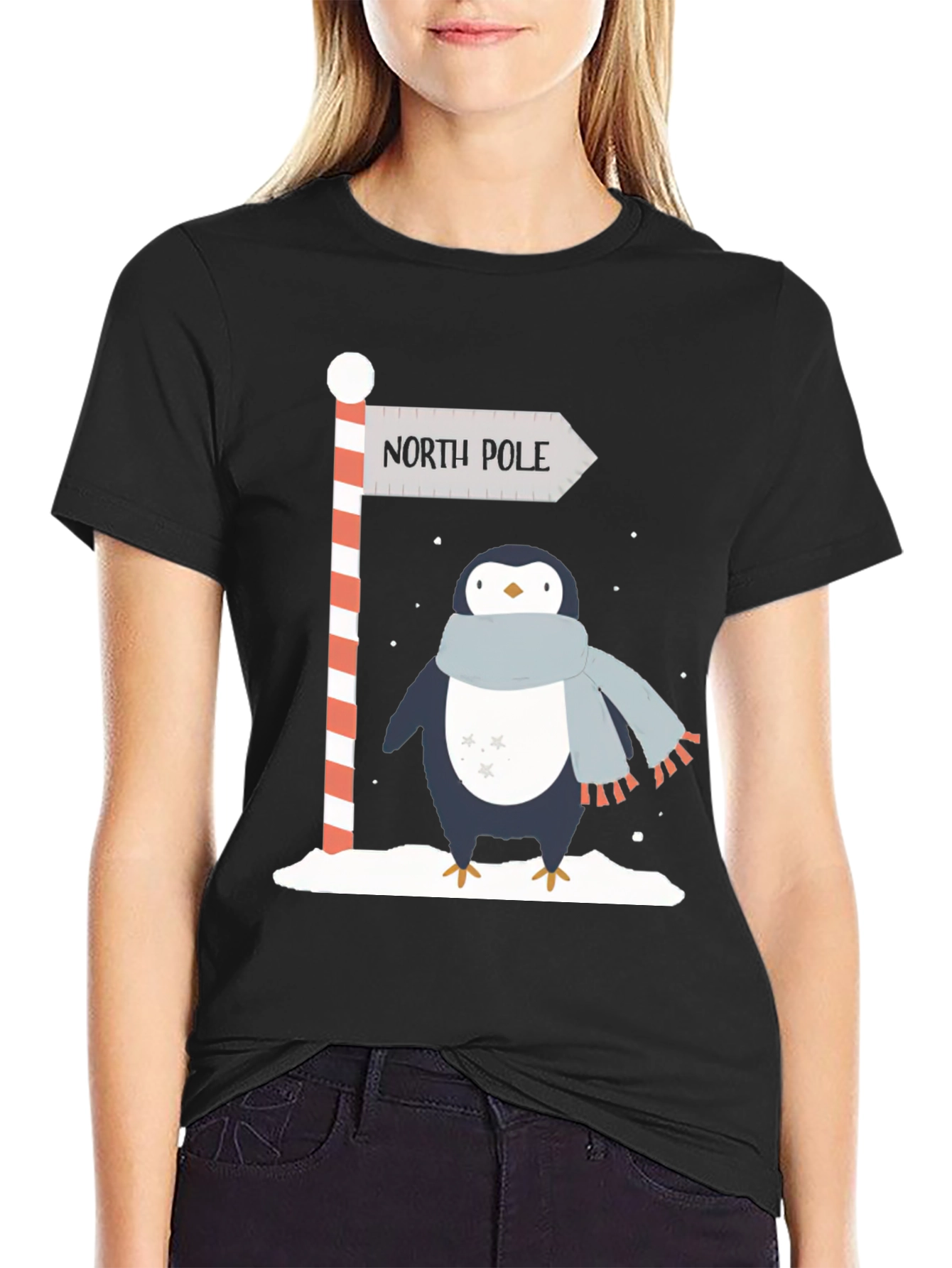 North Pole Penguin Graphic Tee