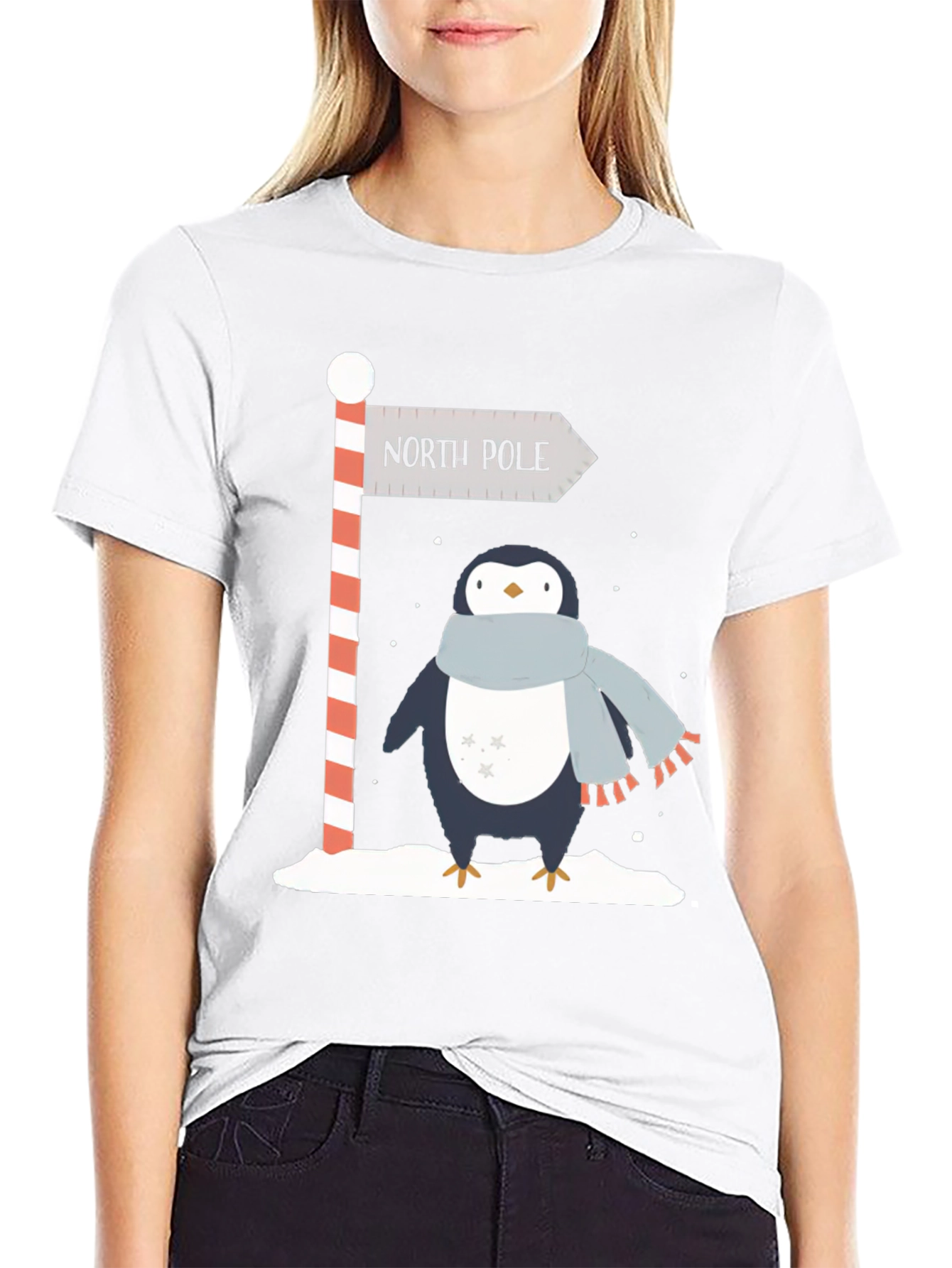 North Pole Penguin Graphic Tee