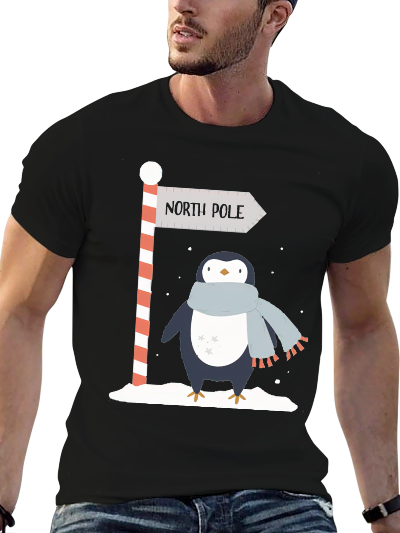 North Pole Penguin Graphic Tee