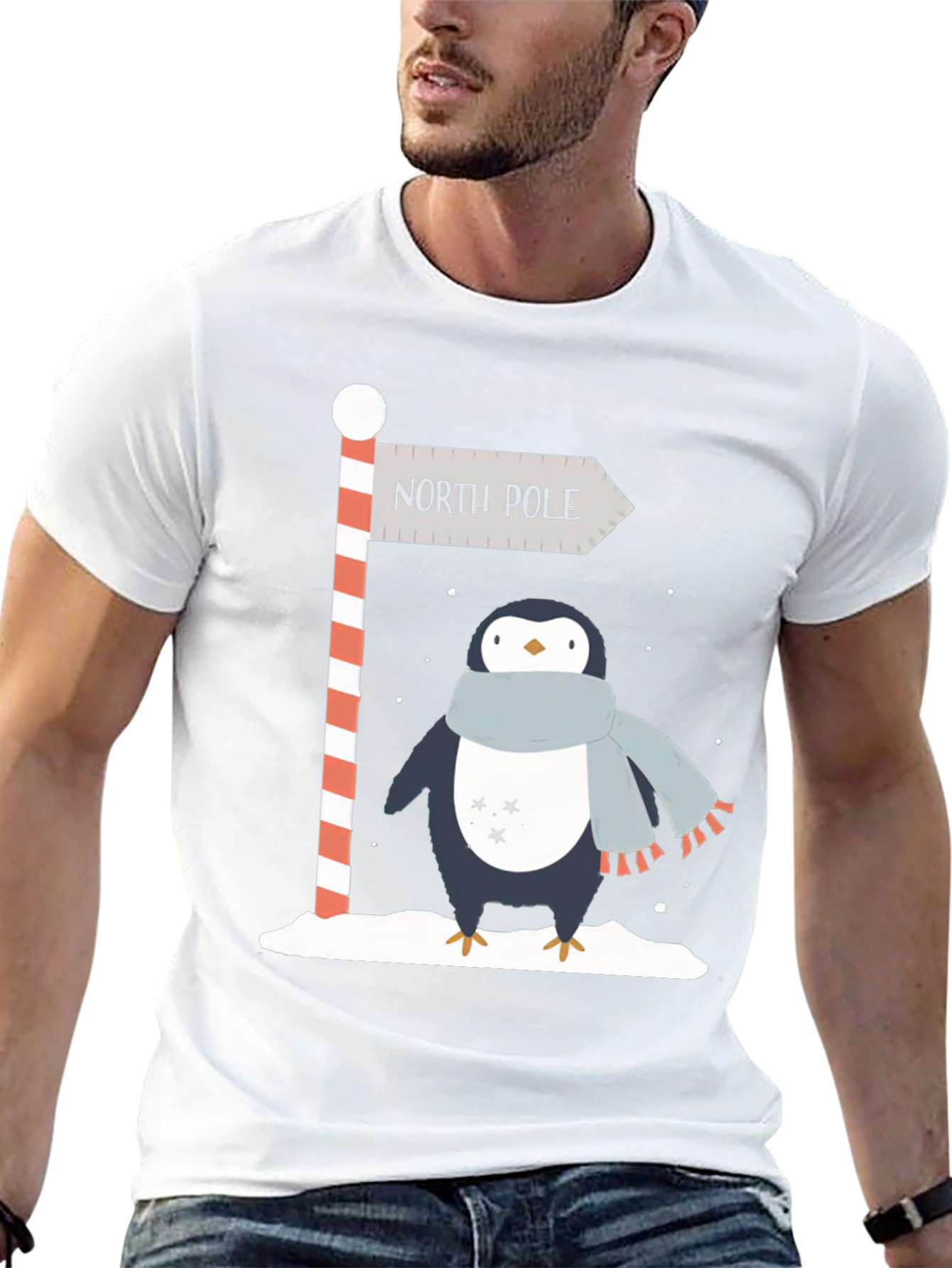 North Pole Penguin Graphic Tee