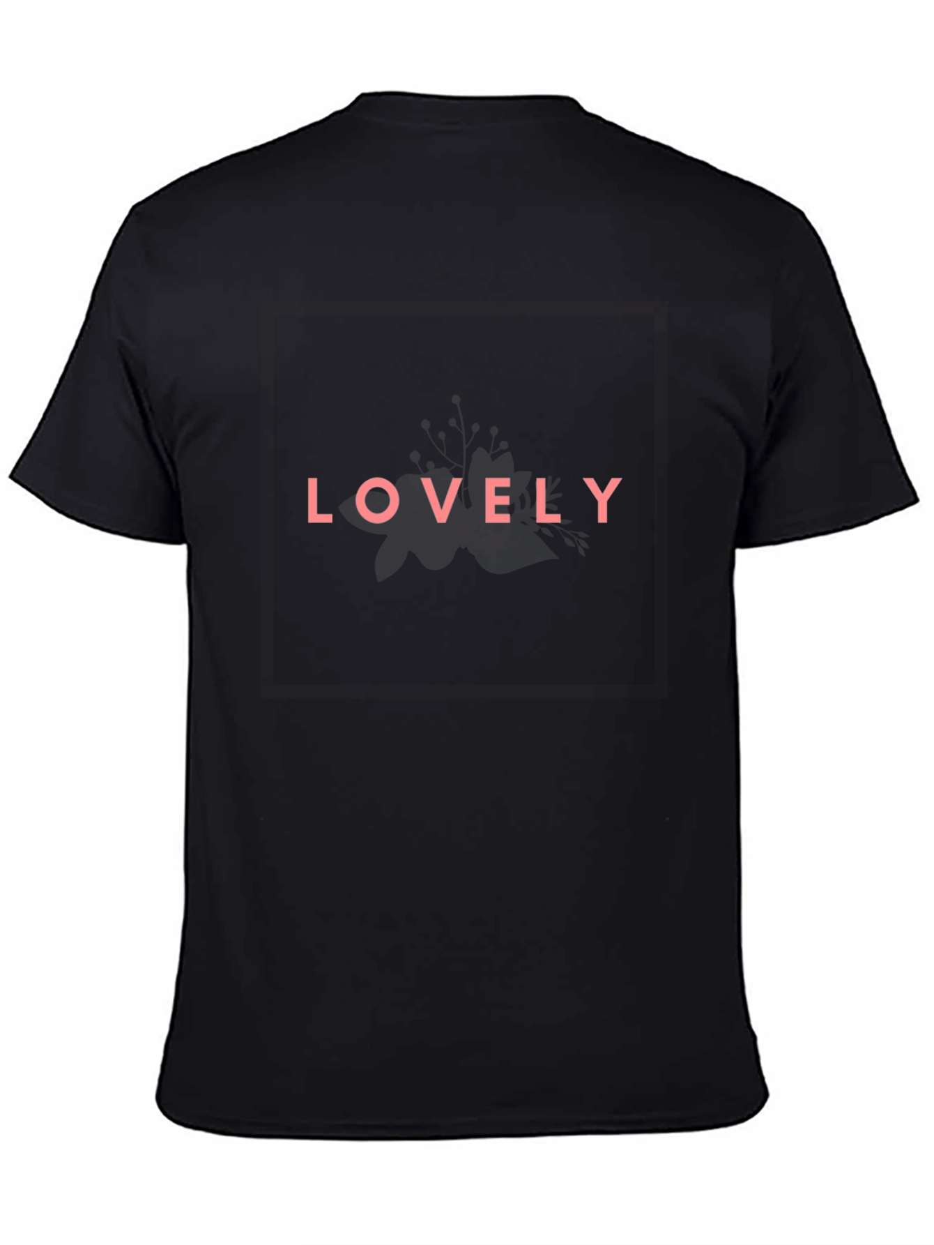Lovely Graphic T-Shirt - Black Casual Tee
