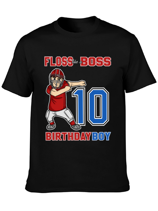 Floss Like a Boss 10th Birthday Boy T-Shirt