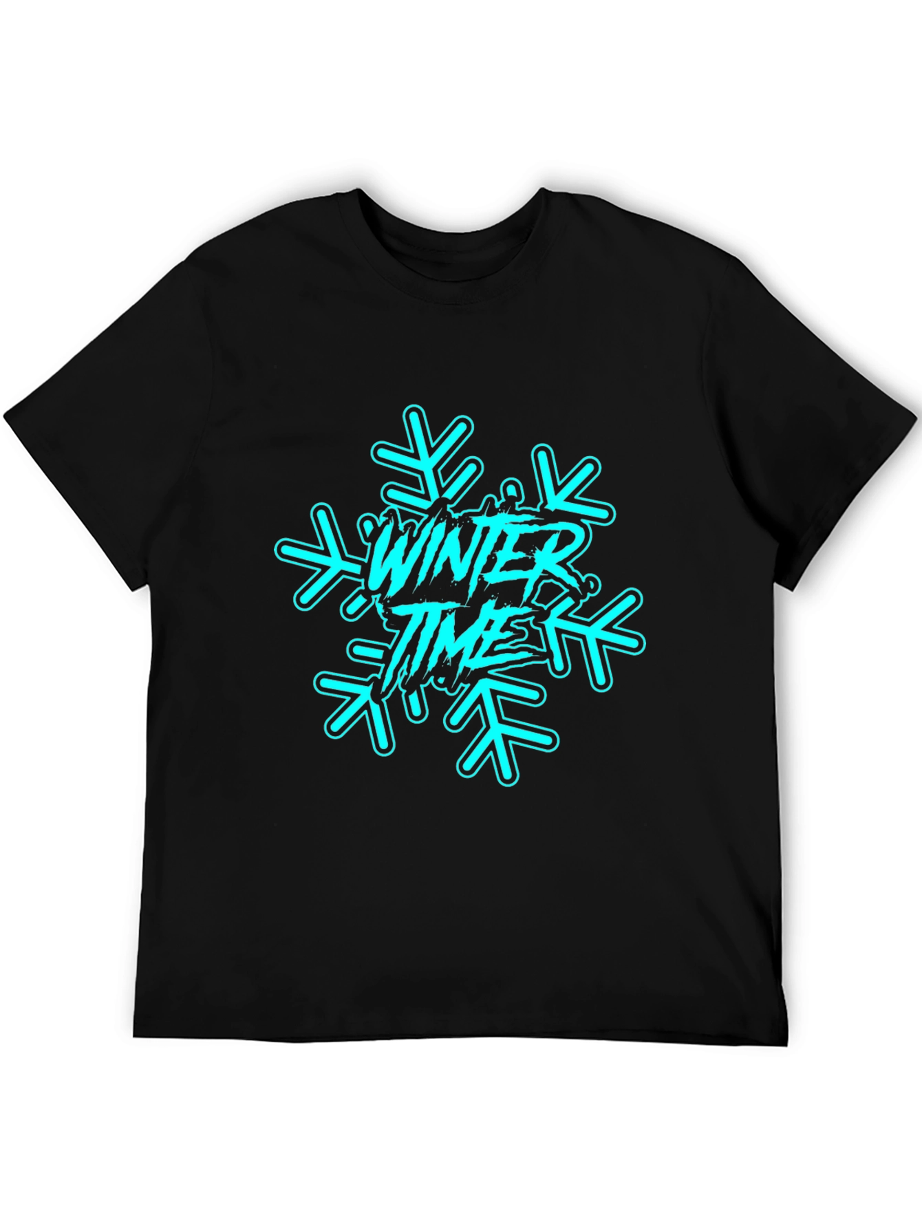 Winter Time Graphic Tee - Black